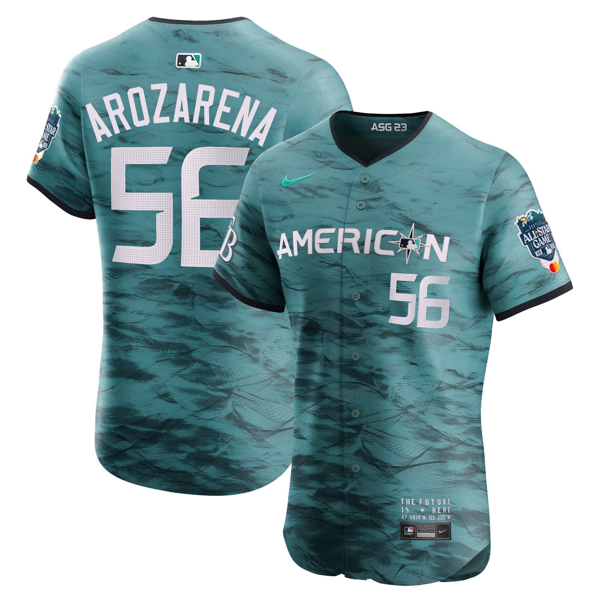 Men’s American League 2023 All-Star Game Teal Jersey