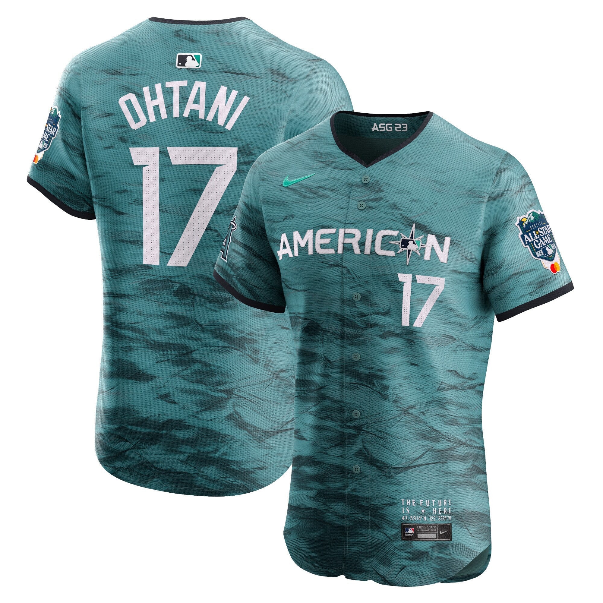 Men’s American League 2023 All-Star Game Teal Jersey