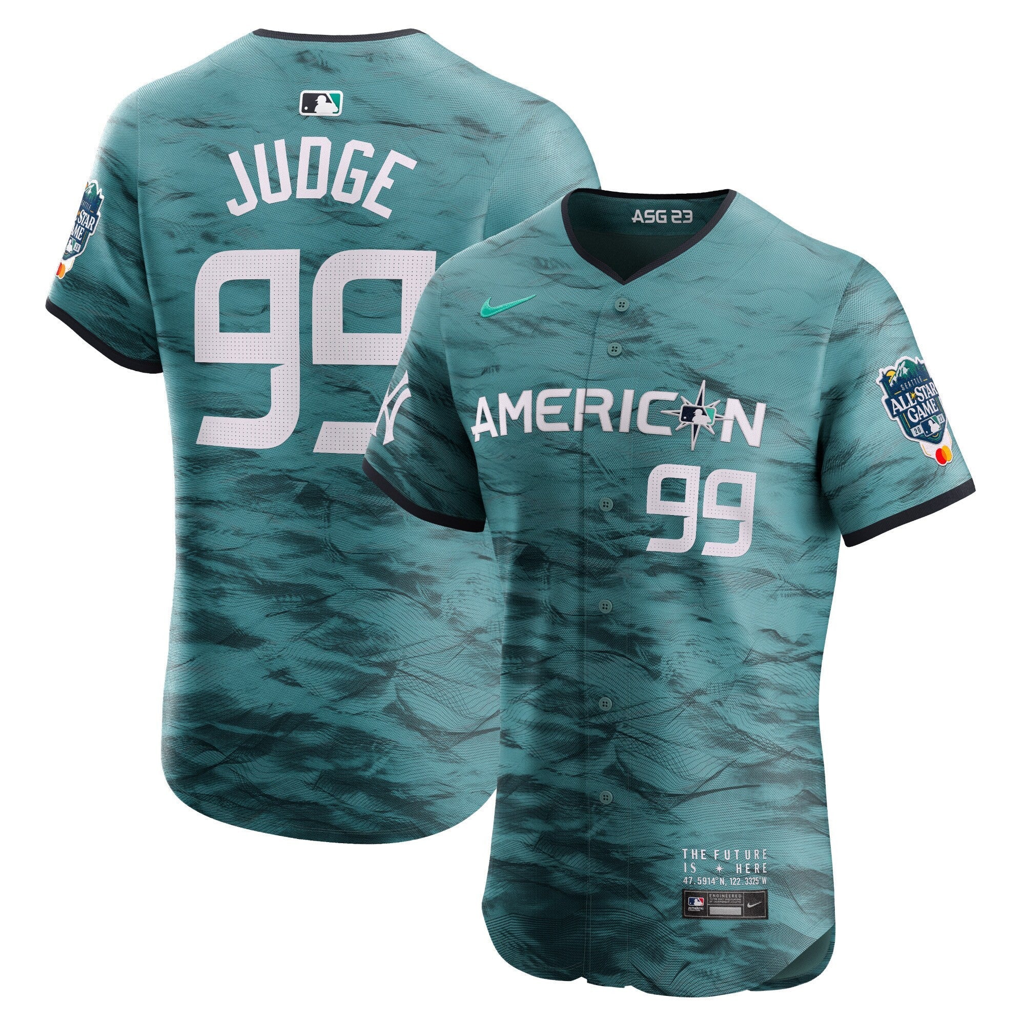 Men’s American League 2023 All-Star Game Teal Jersey
