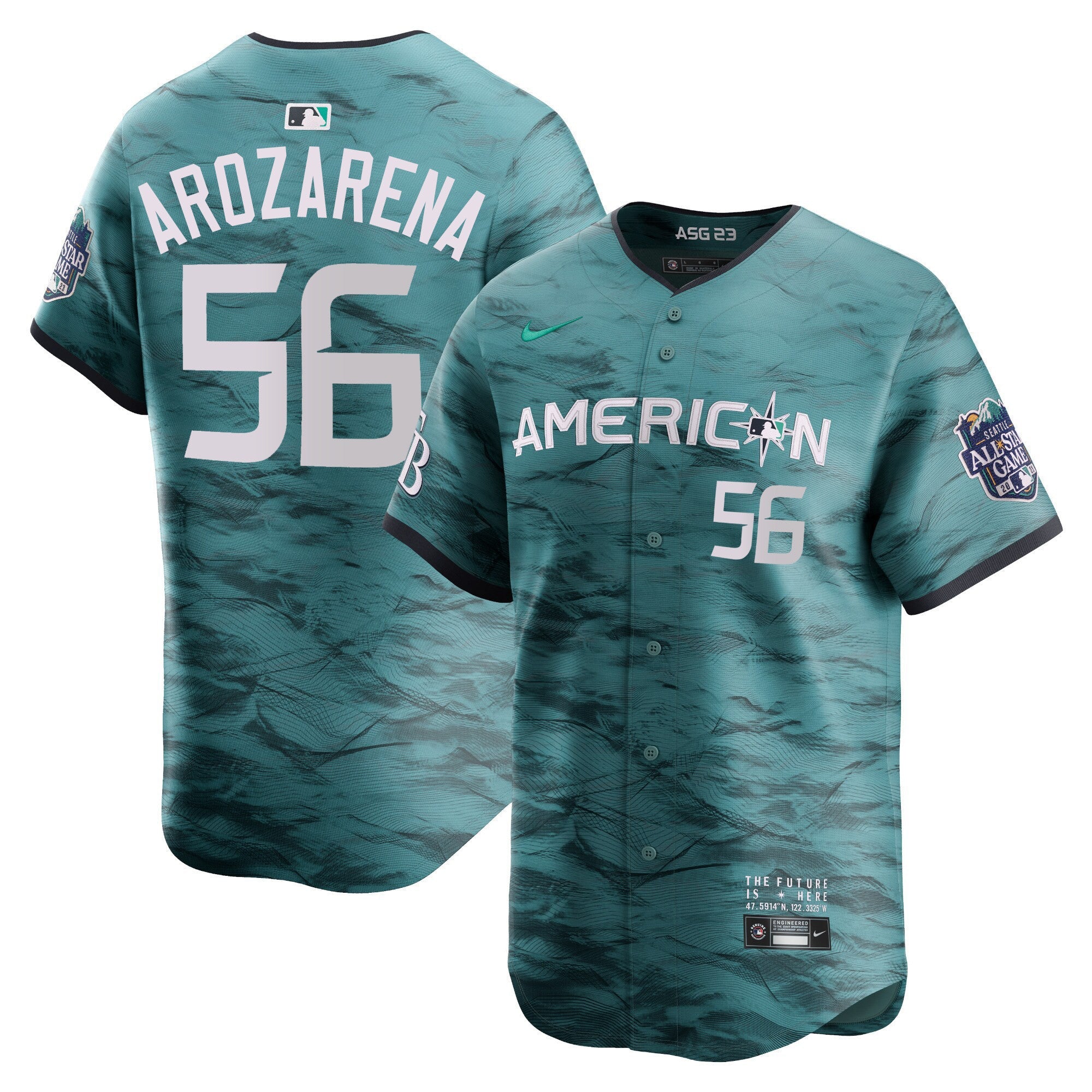 Men’s American League 2023 All-Star Game Teal Jersey