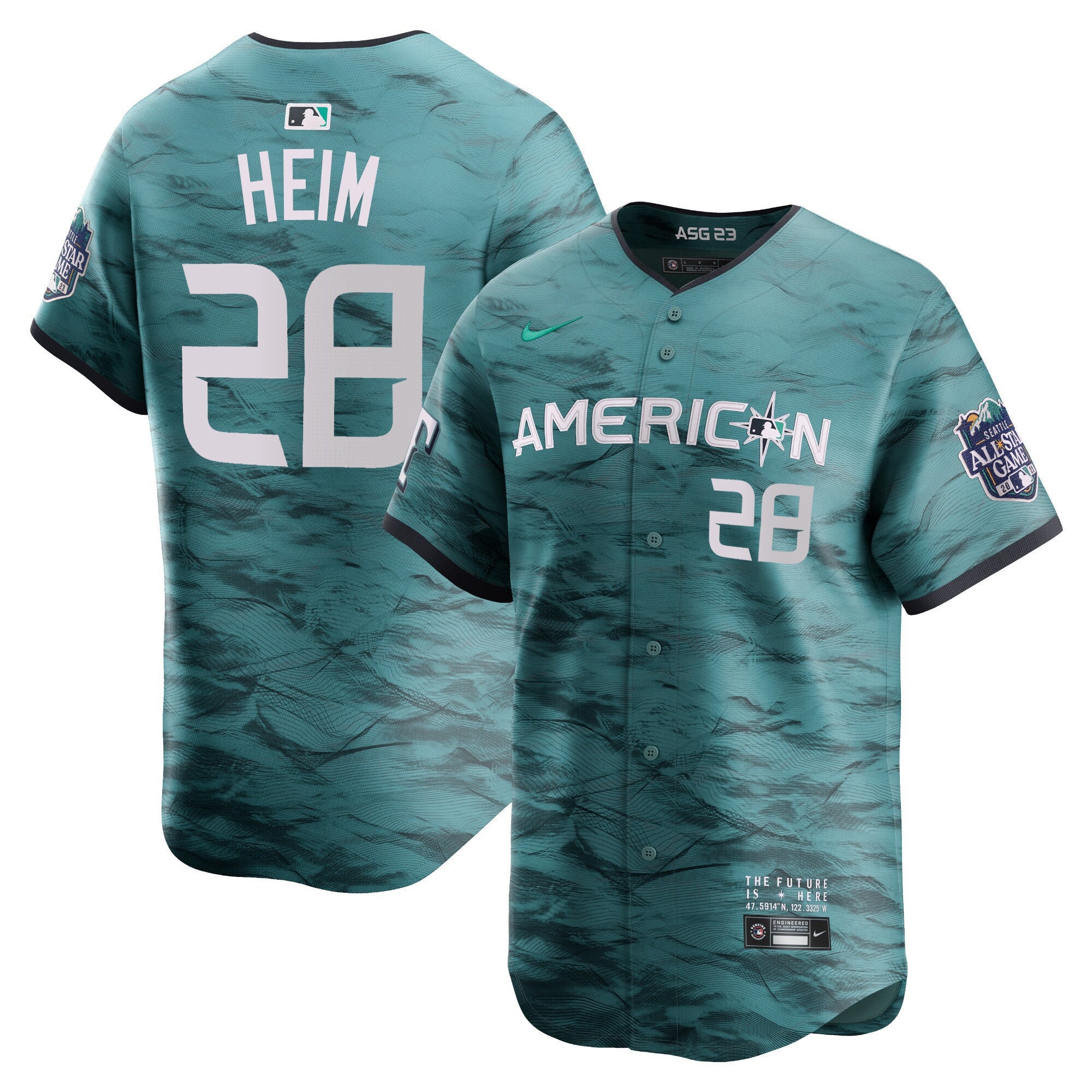 Men’s American League 2023 All-Star Game Teal Jersey