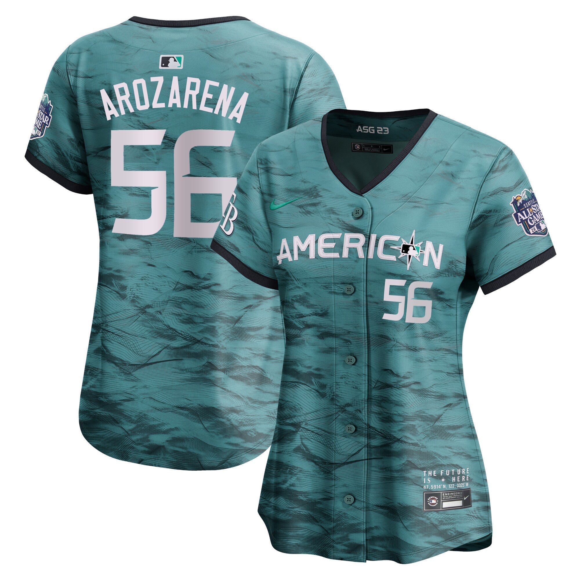 Women’s American League 2023 All-Star Game Teal Jersey