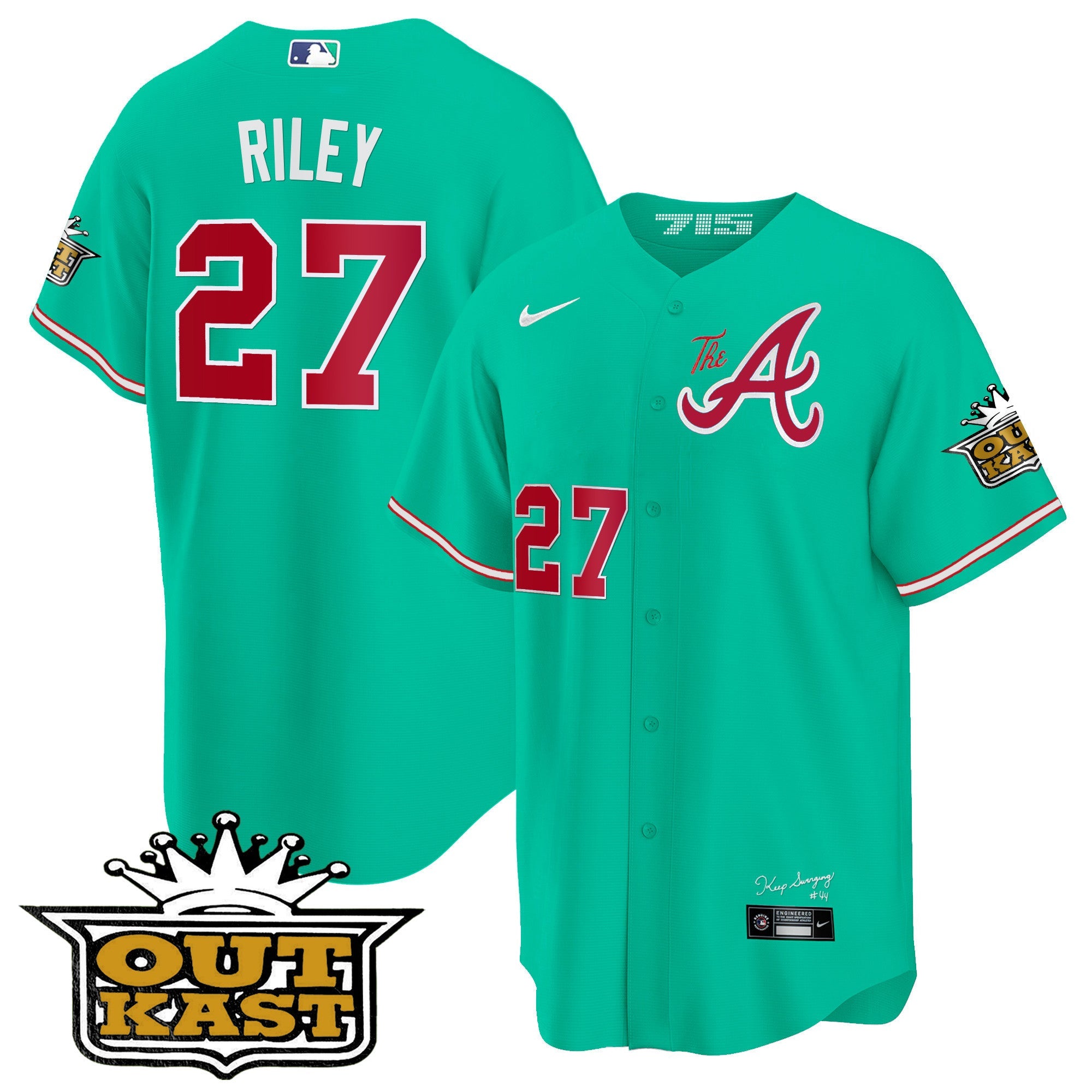 Men’s Atlanta Atliens The A Cool Base Jersey – Galaxy Version – Stitched