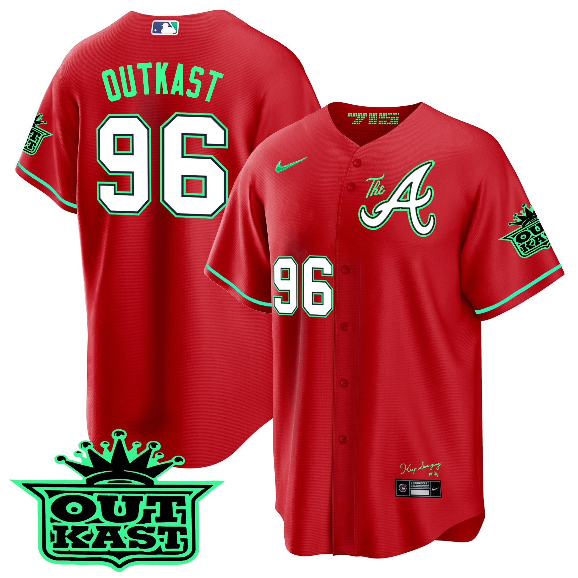 Men’s Atlanta Atliens The A Cool Base Jersey – Galaxy Version – Stitched