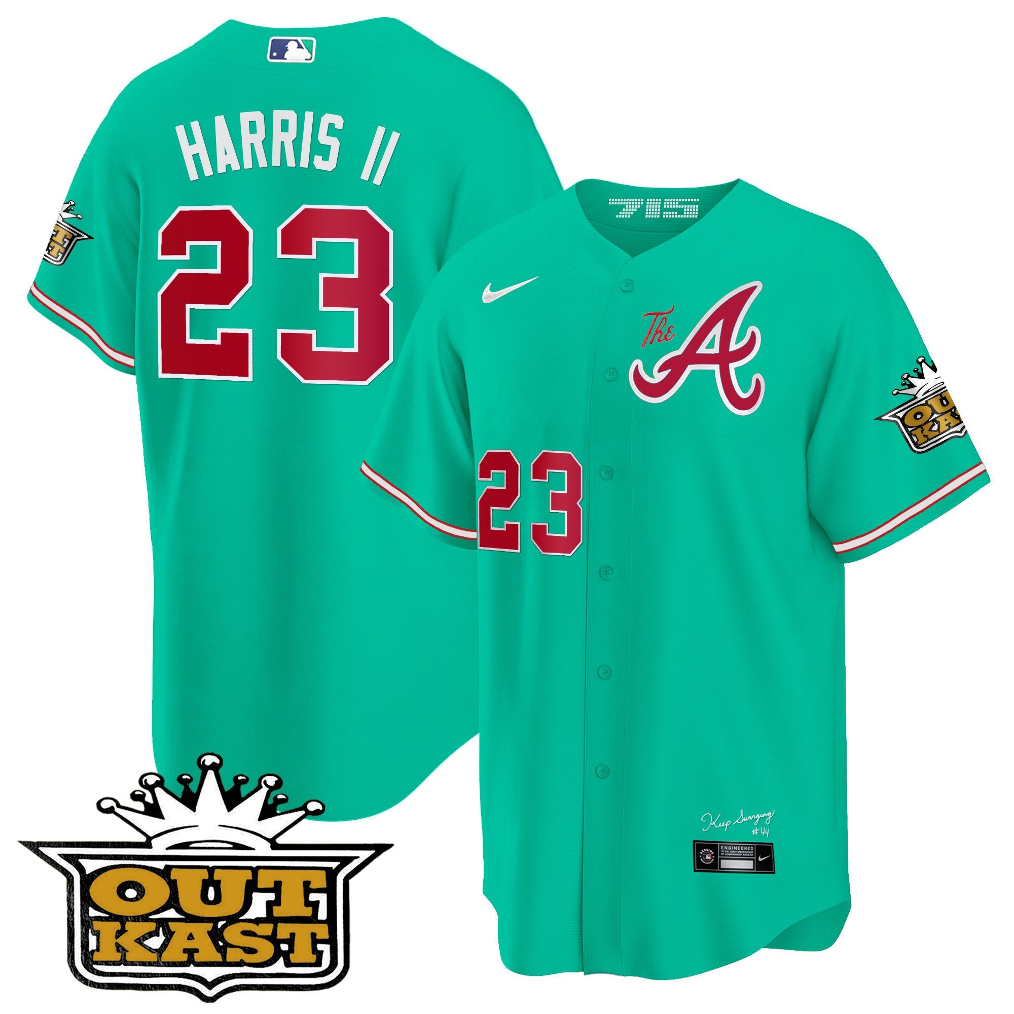 Men’s Atlanta Atliens The A Cool Base Jersey – Galaxy Version – Stitched