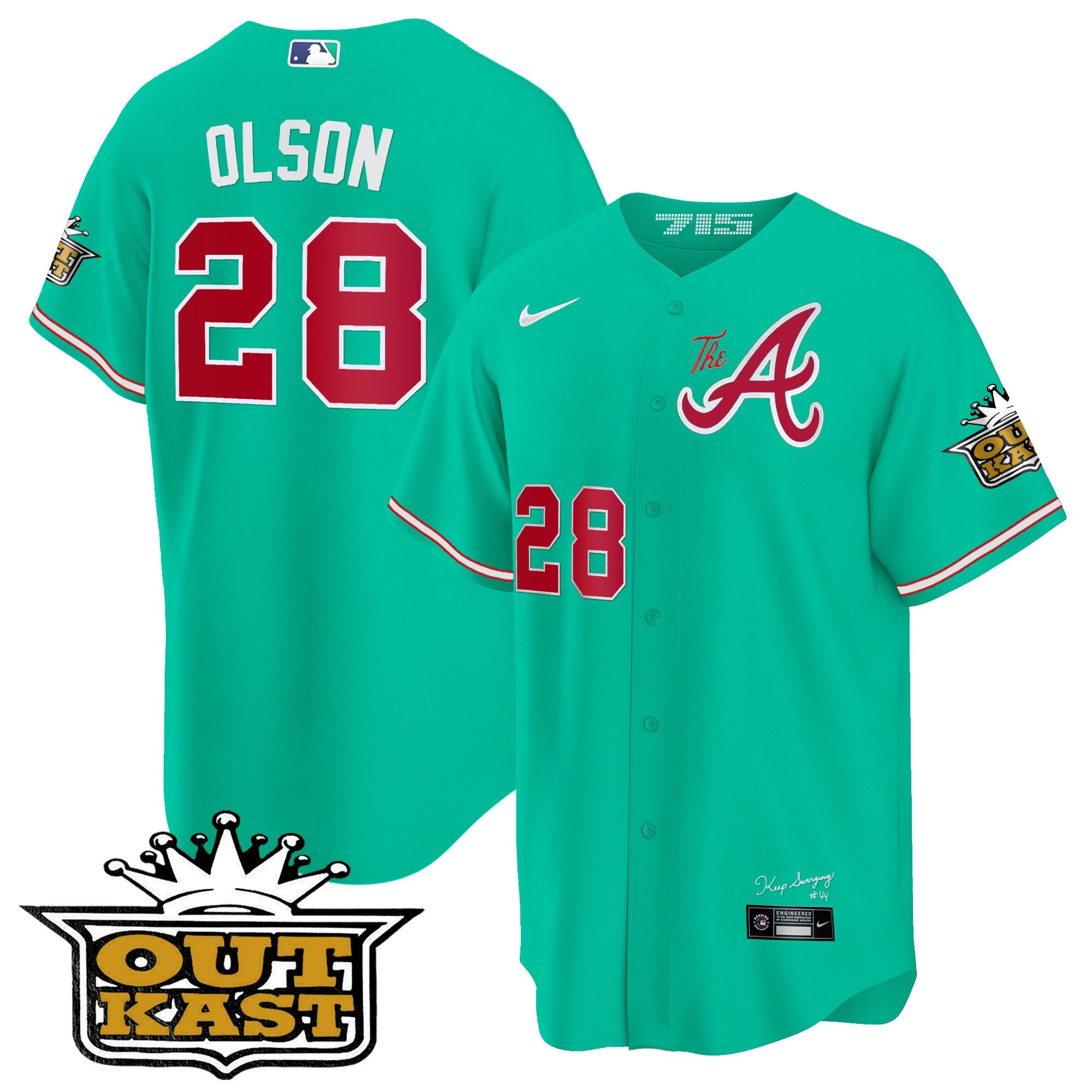 Men’s Atlanta Atliens The A Cool Base Jersey – Galaxy Version – Stitched