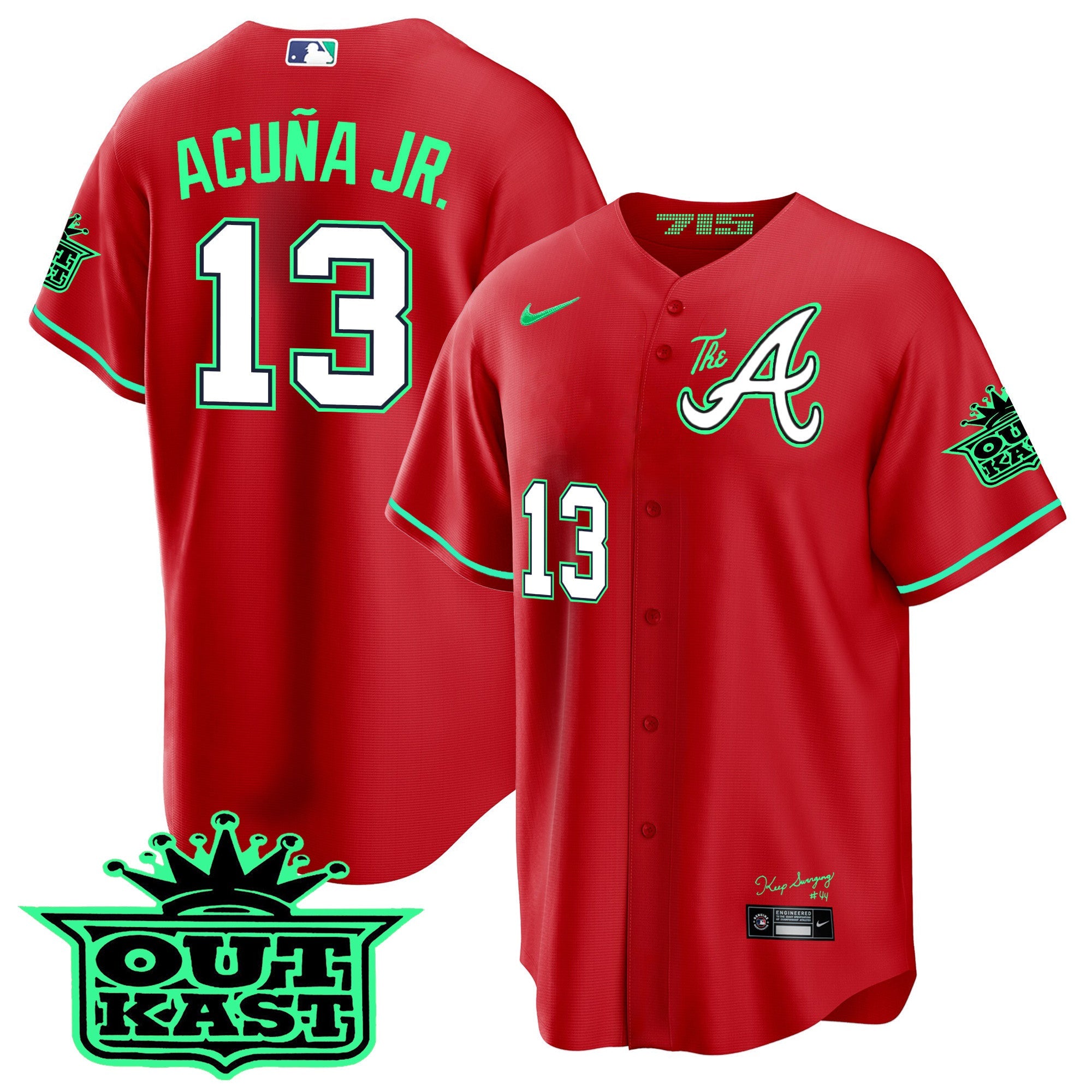 Men’s Atlanta Atliens The A Cool Base Jersey – Galaxy Version – Stitched