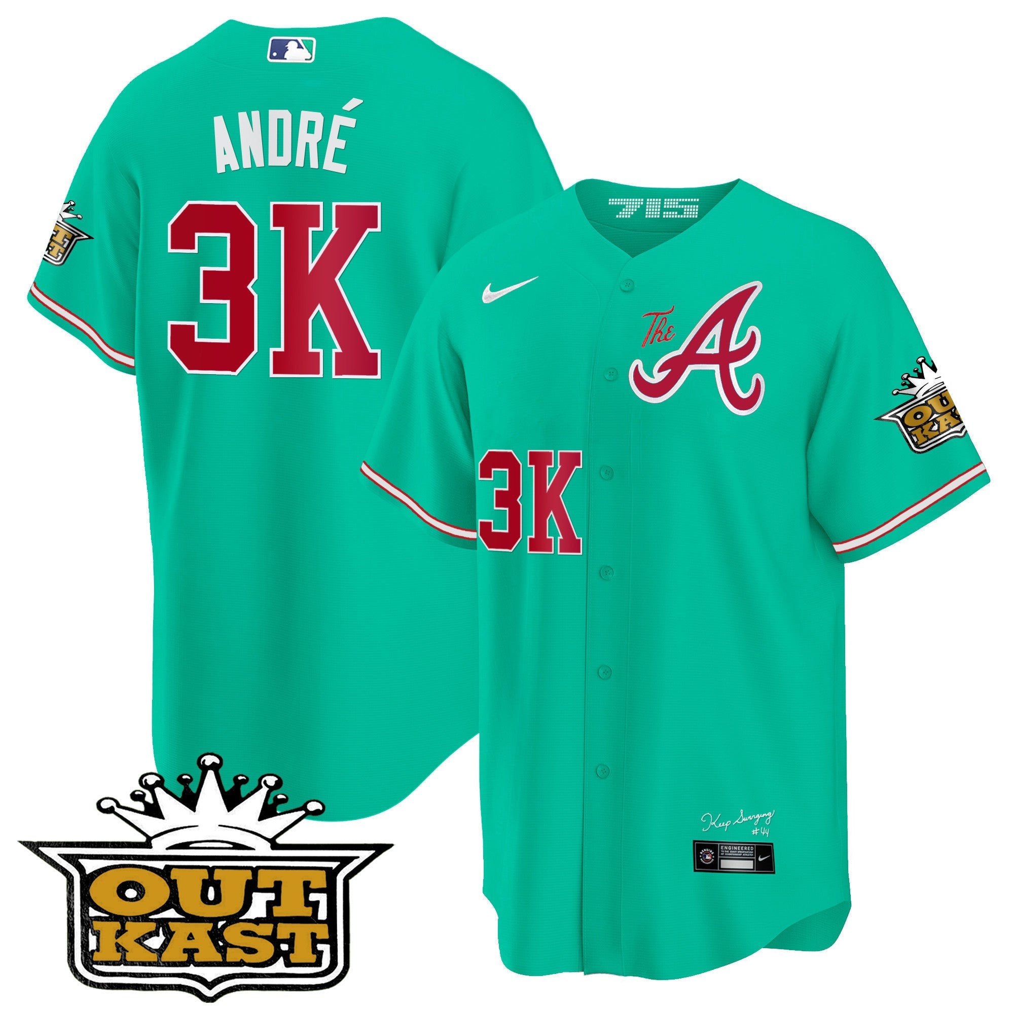 Men’s Atlanta Atliens The A Cool Base Jersey – Galaxy Version – Stitched
