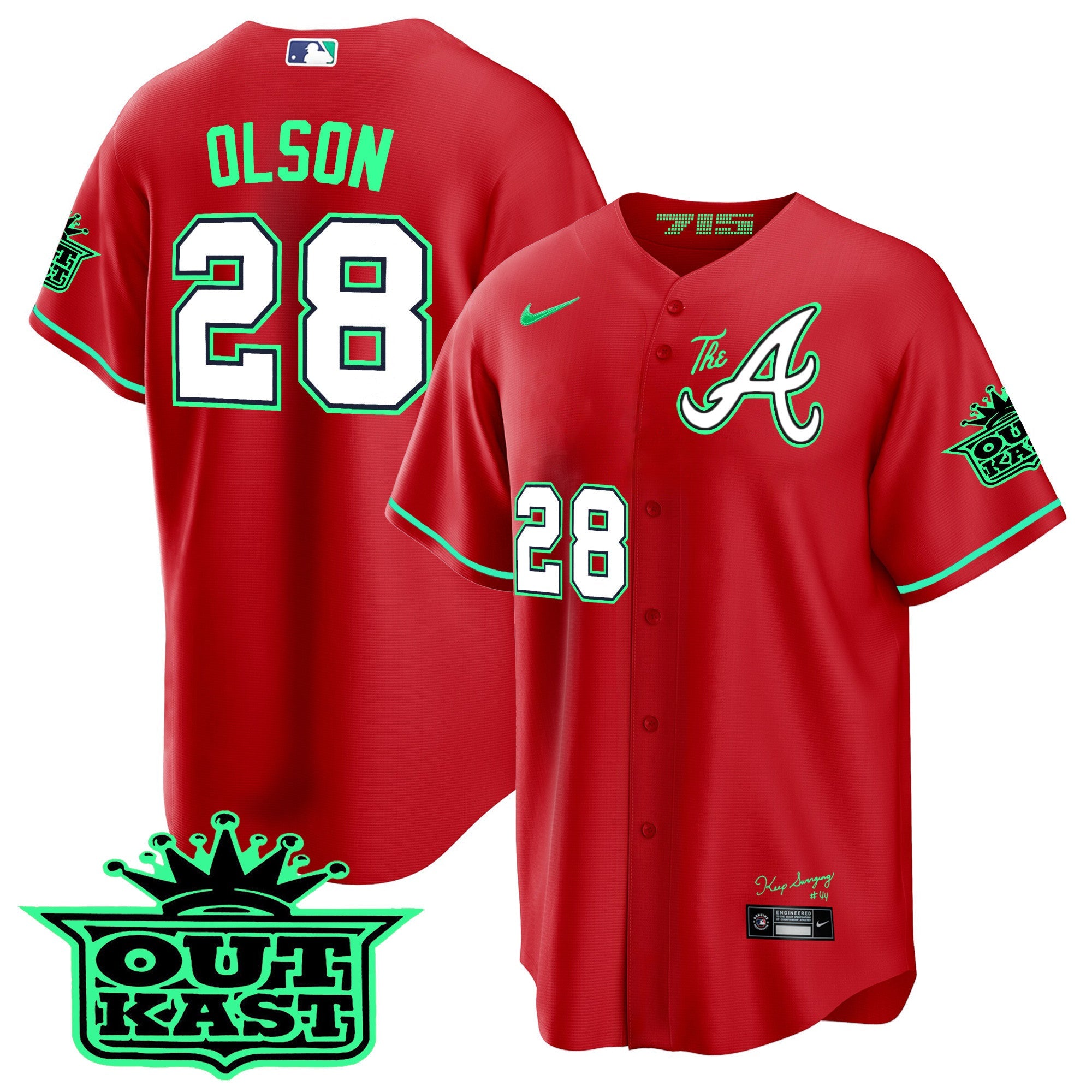 Men’s Atlanta Atliens The A Cool Base Jersey – Galaxy Version – Stitched