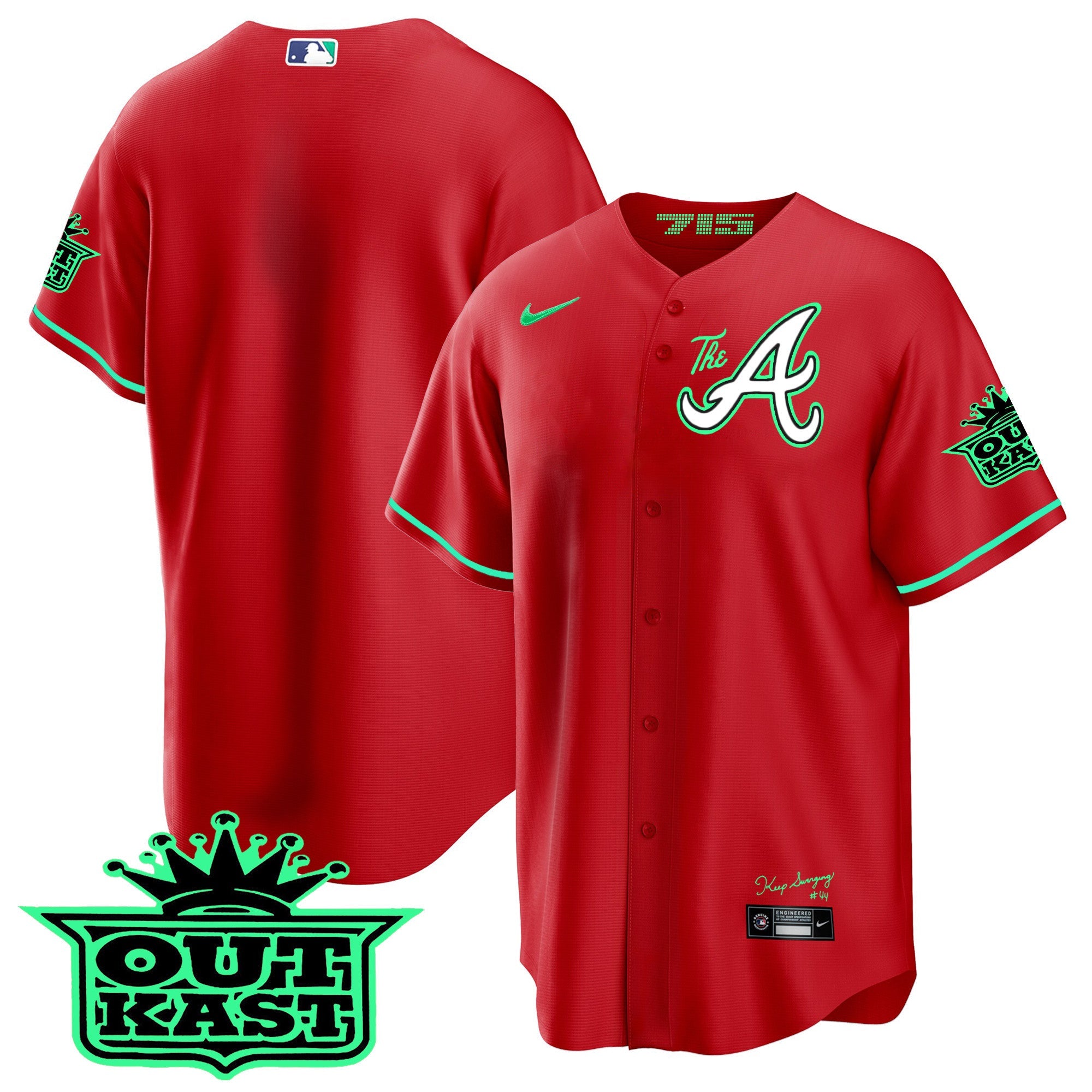 Men’s Atlanta Atliens The A Cool Base Jersey – Galaxy Version – Stitched