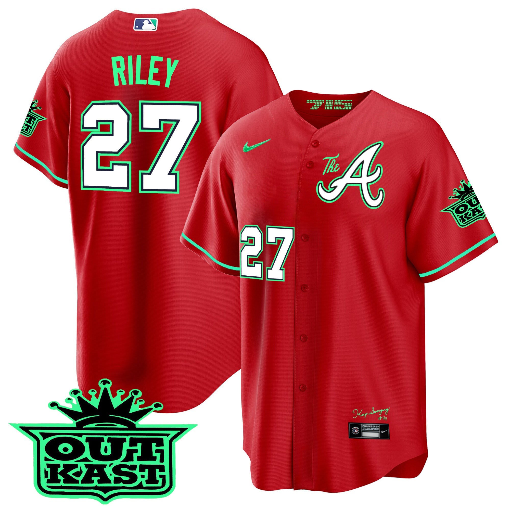 Men’s Atlanta Atliens The A Cool Base Jersey – Galaxy Version – Stitched