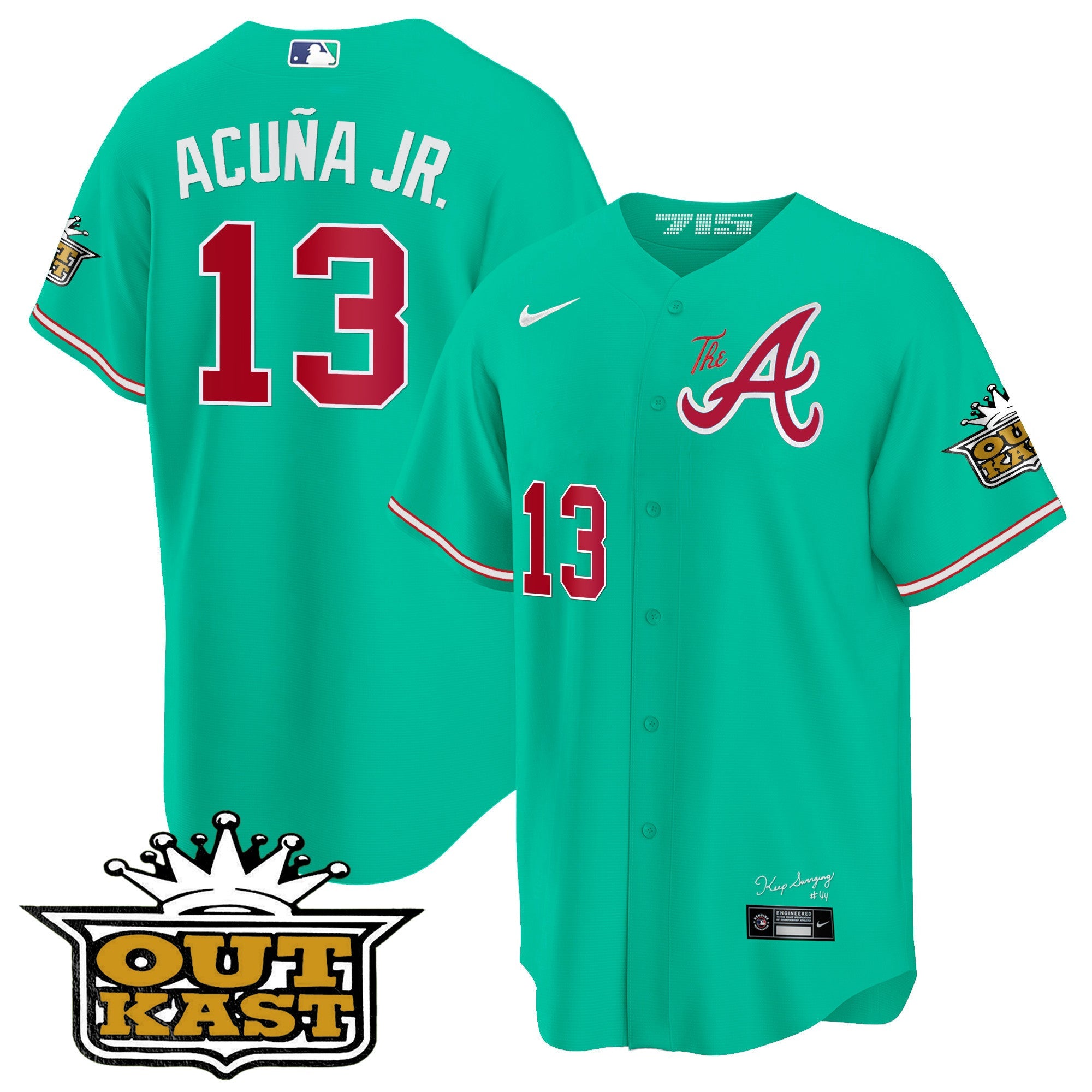 Men’s Atlanta Atliens The A Cool Base Jersey – Galaxy Version – Stitched