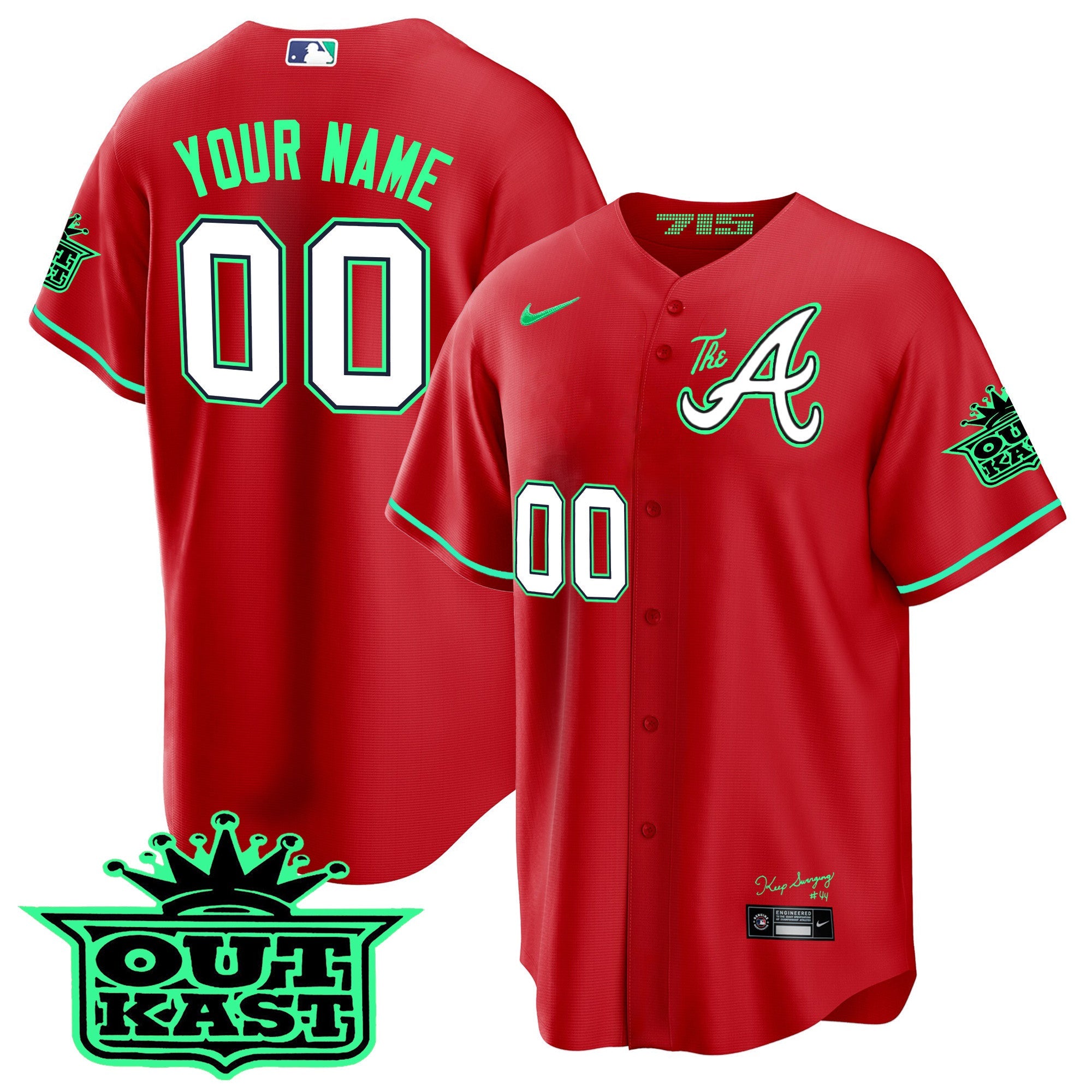 Atlanta Atliens The A Cool Base Custom Jersey – Galaxy Version – Stitched