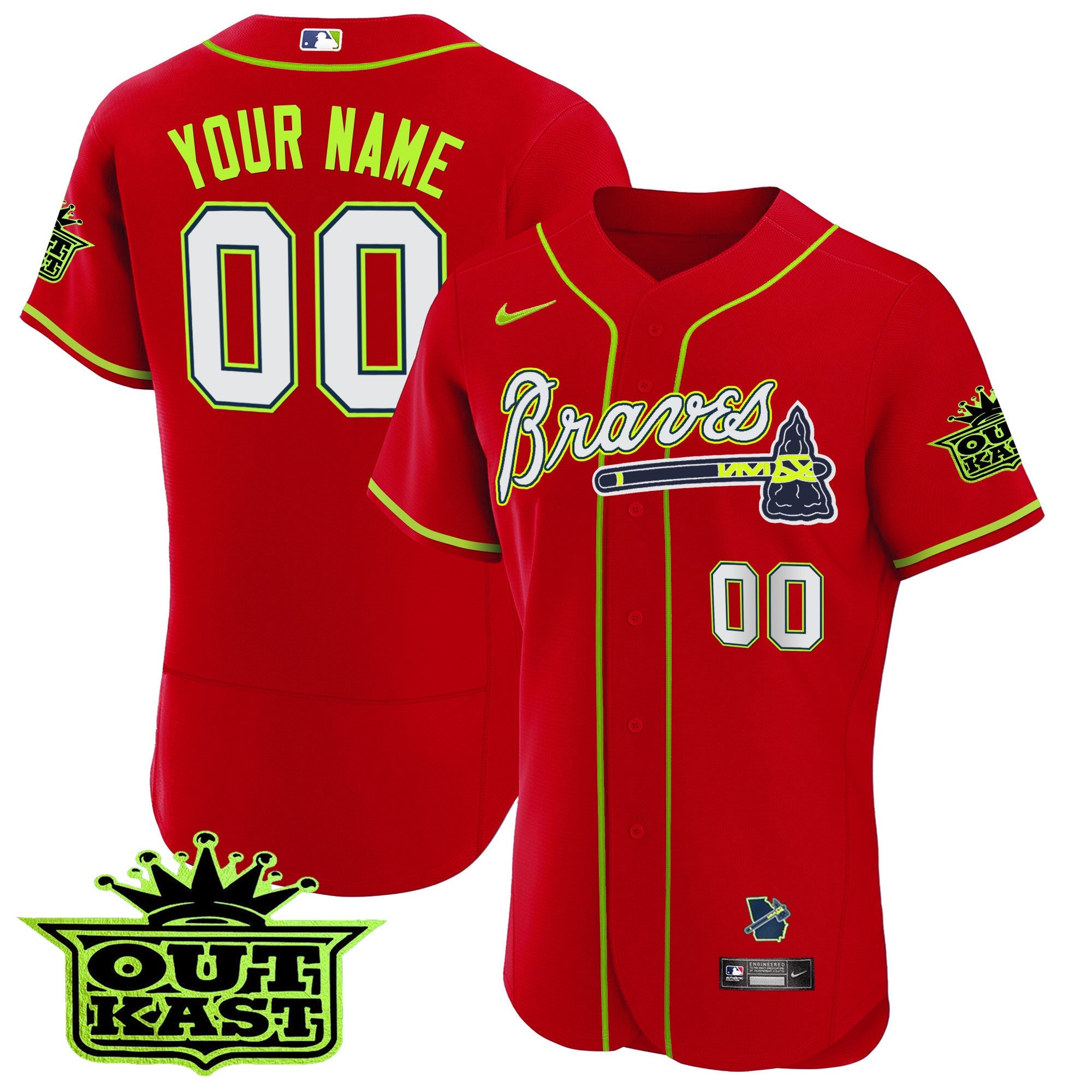 Atlanta Outkast Flex Base Custom Jersey V2