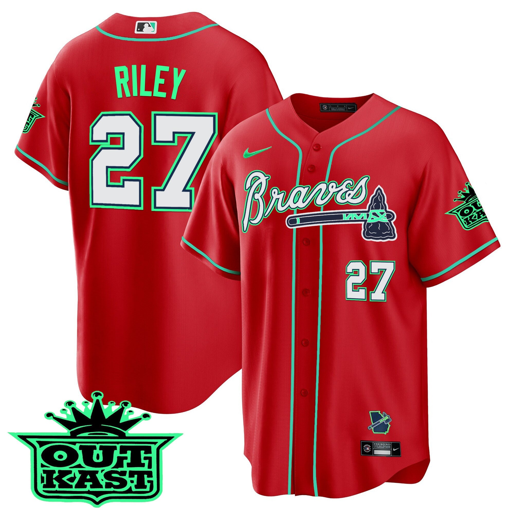 Men’s Atlanta Outkast Cool Base Jersey – Galaxy Version – Stitched