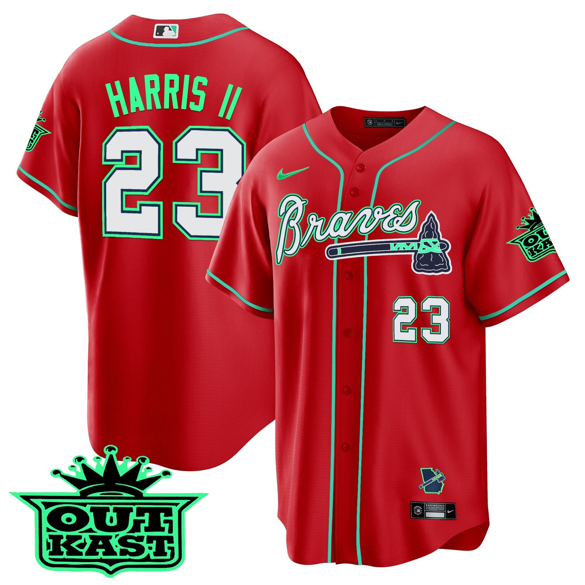 Men’s Atlanta Outkast Cool Base Jersey – Galaxy Version – Stitched