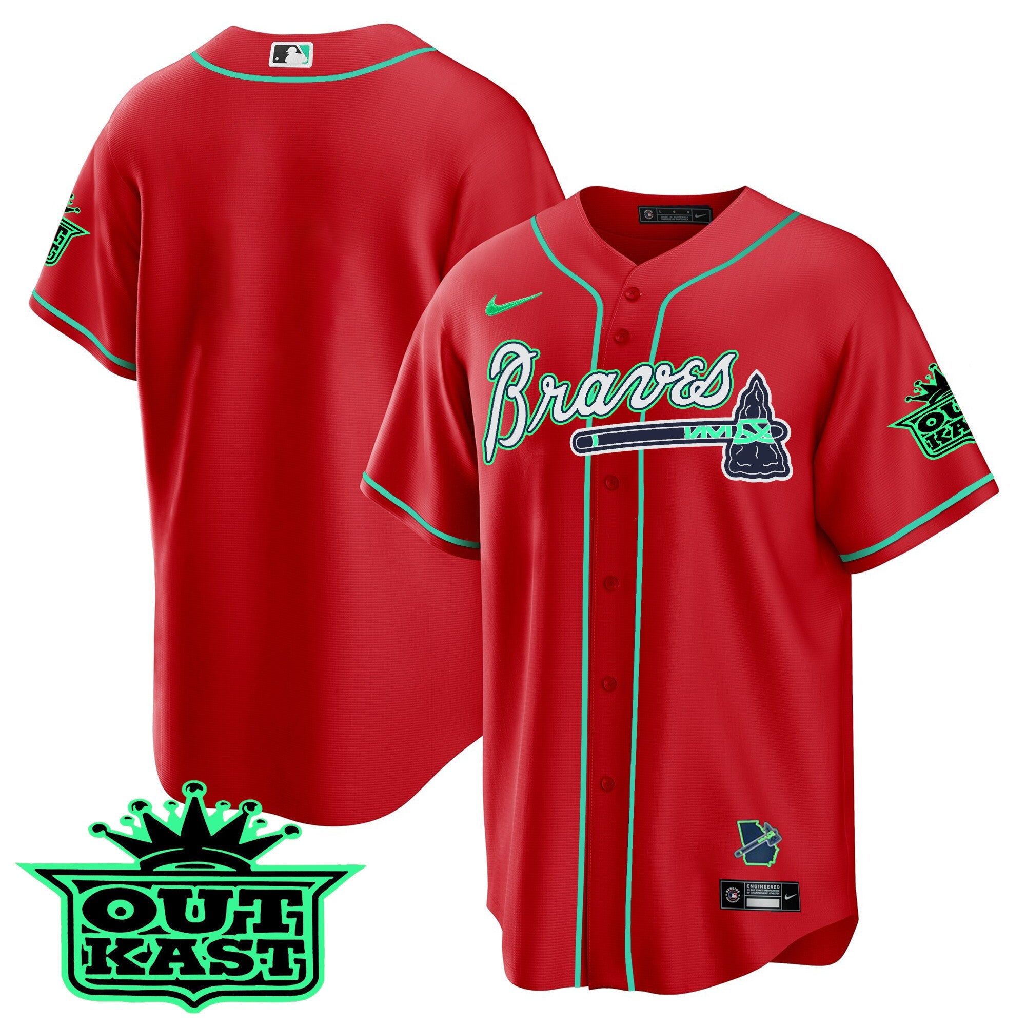 Men’s Atlanta Outkast Cool Base Jersey – Galaxy Version – Stitched