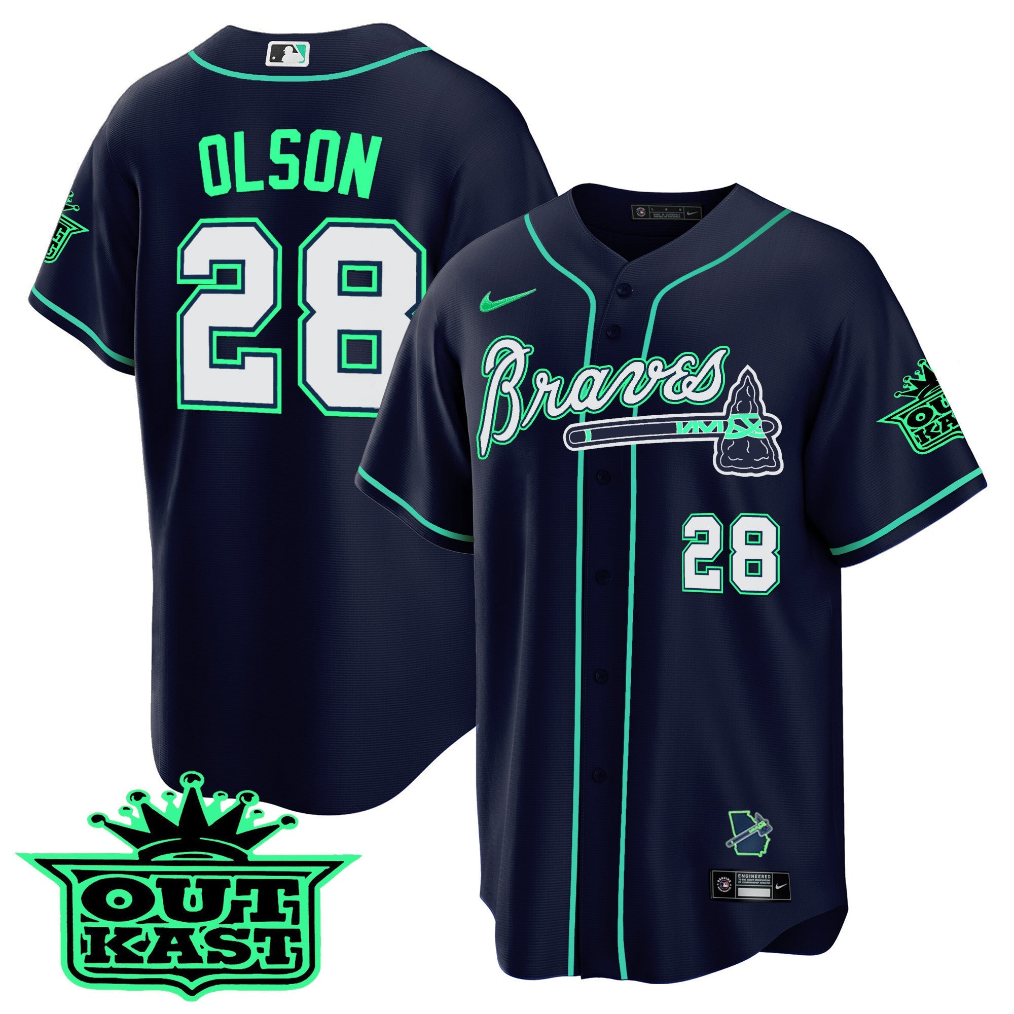 Men’s Atlanta Outkast Cool Base Jersey – Galaxy Version – Stitched