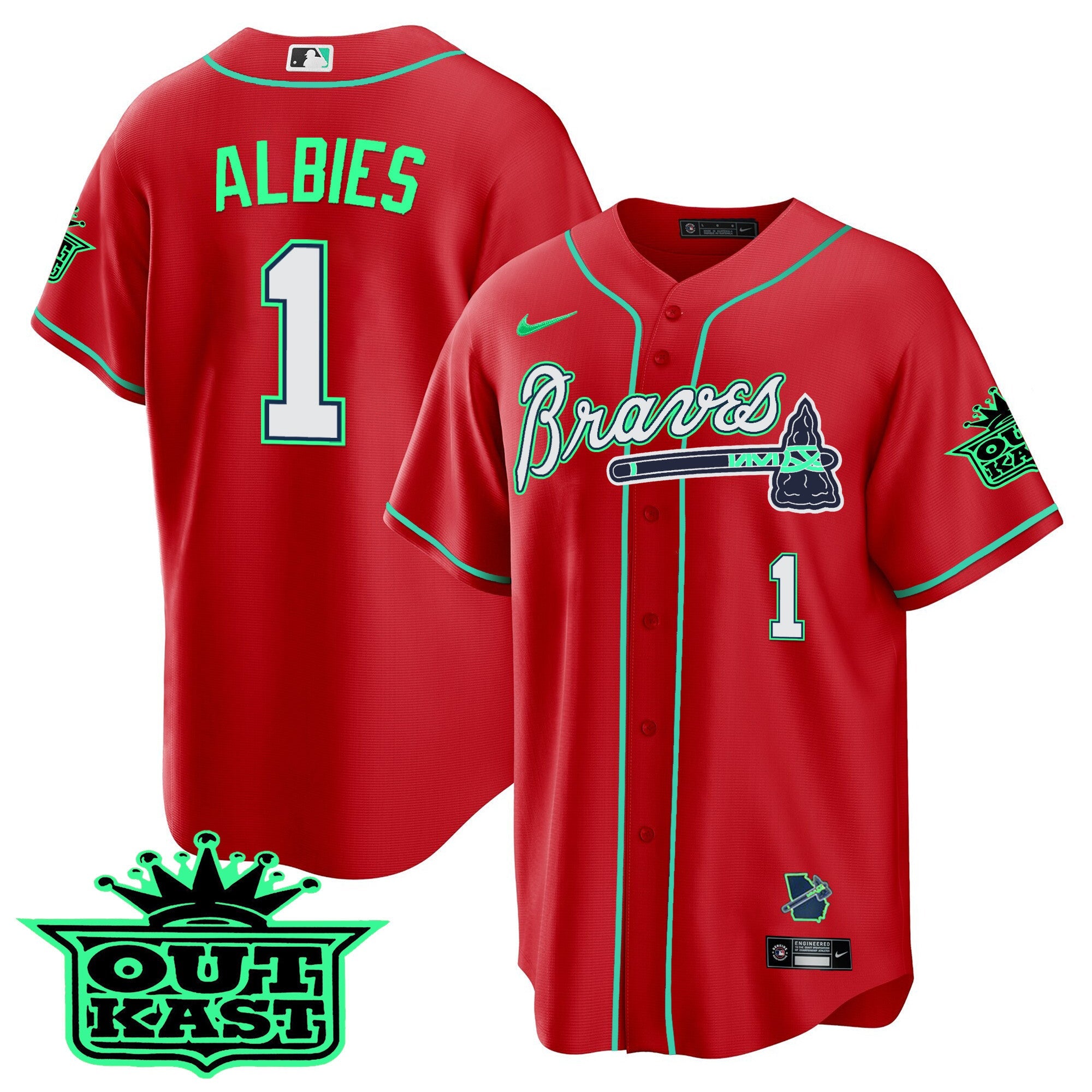 Men’s Atlanta Outkast Cool Base Jersey – Galaxy Version – Stitched