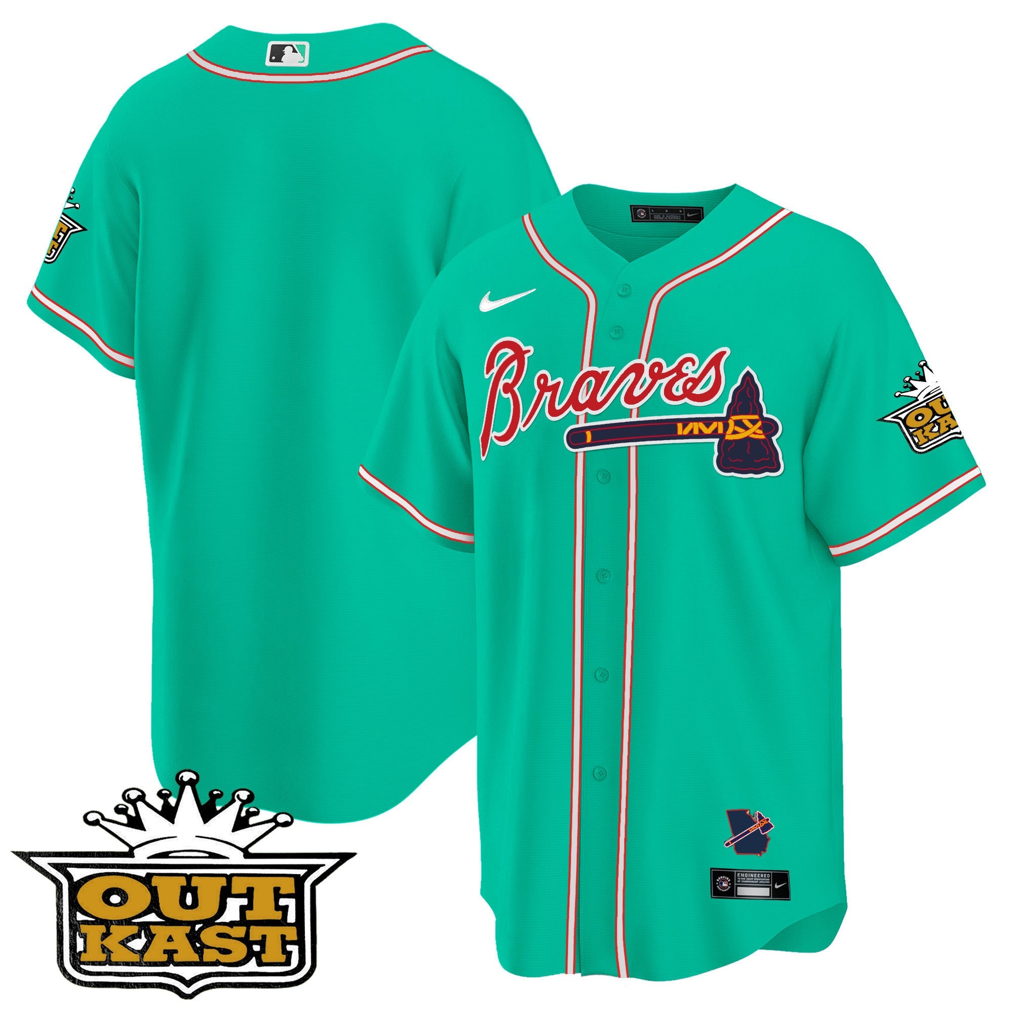 Men’s Atlanta Outkast Cool Base Jersey – Galaxy Version – Stitched