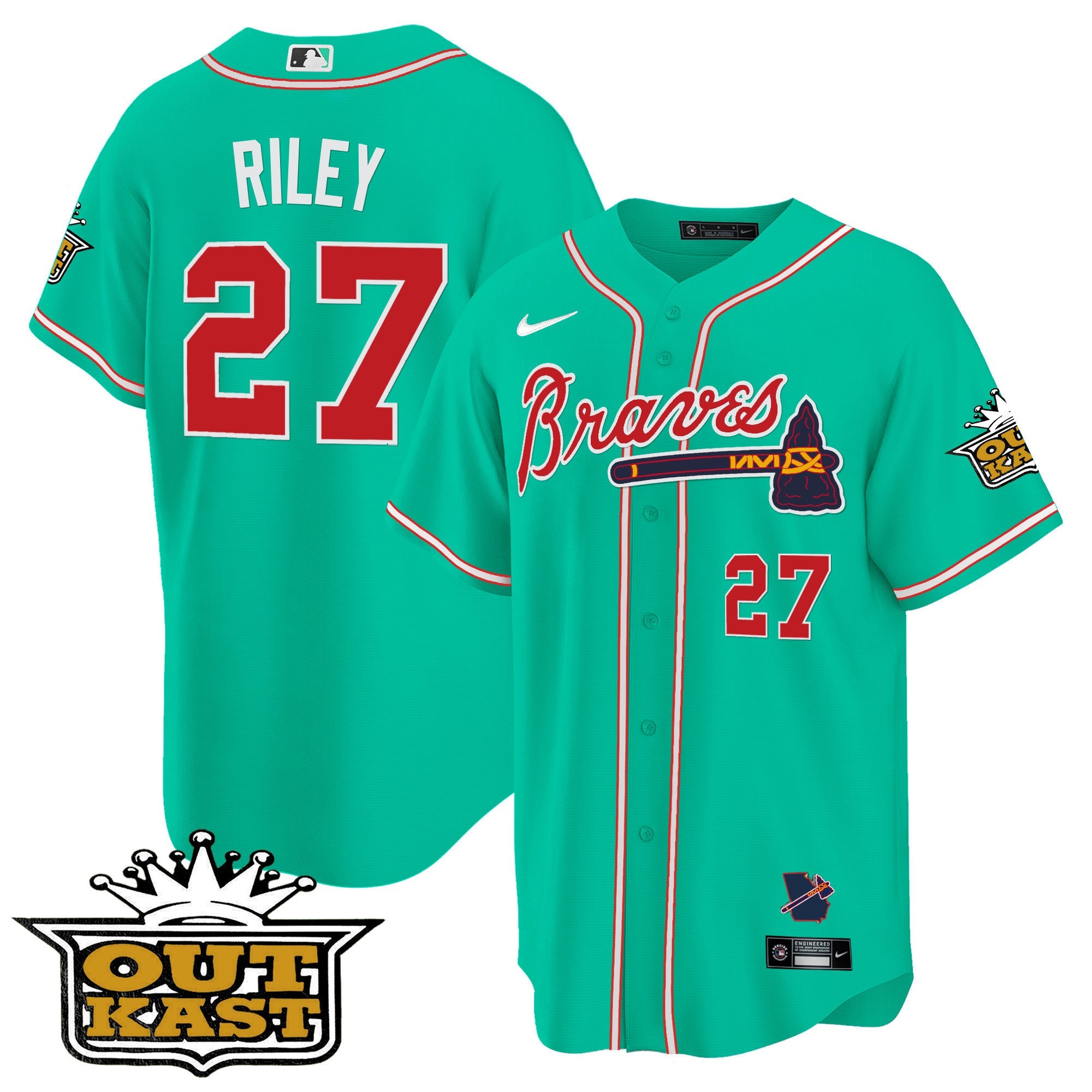 Men’s Atlanta Outkast Cool Base Jersey – Galaxy Version – Stitched