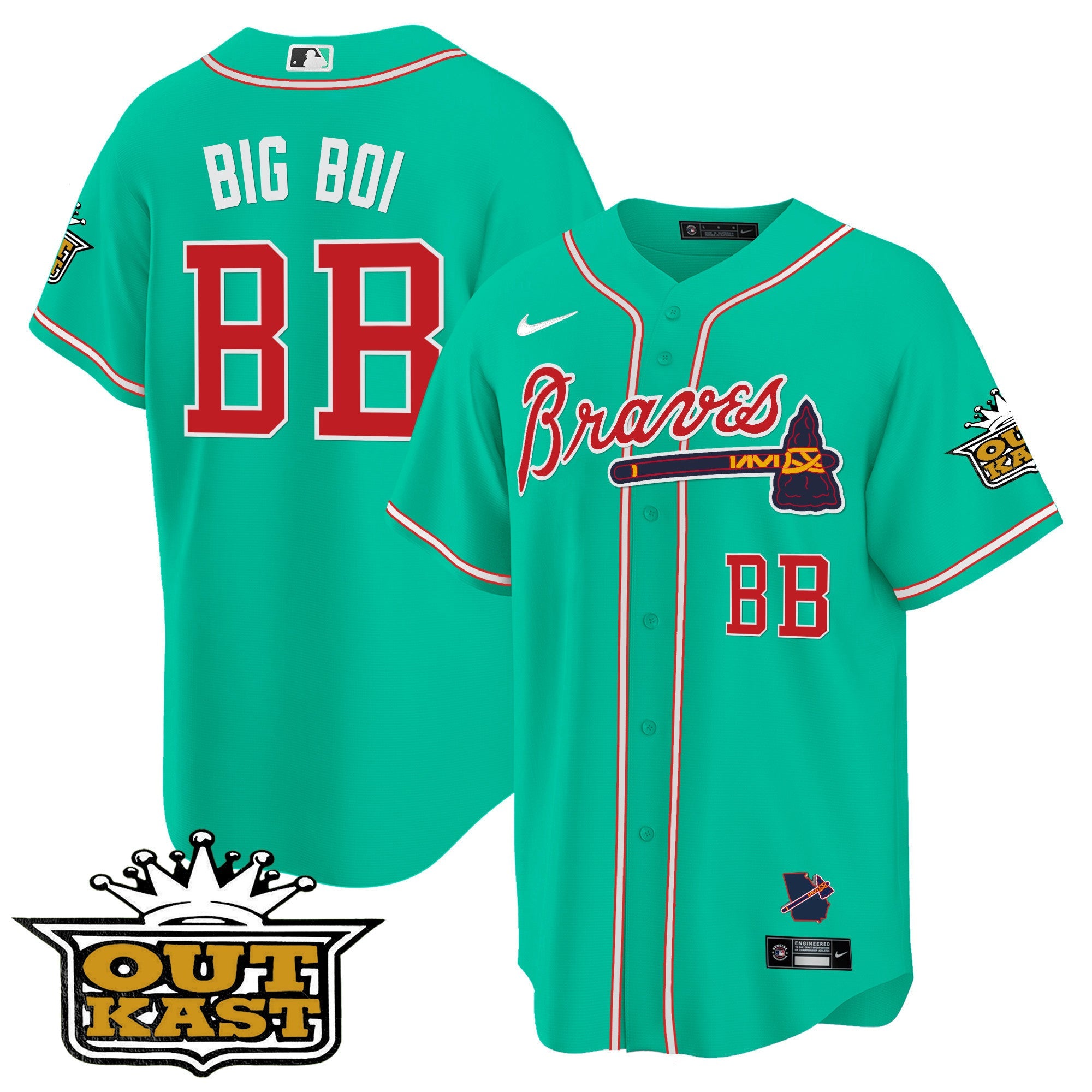 Men’s Atlanta Outkast Cool Base Jersey – Galaxy Version – Stitched
