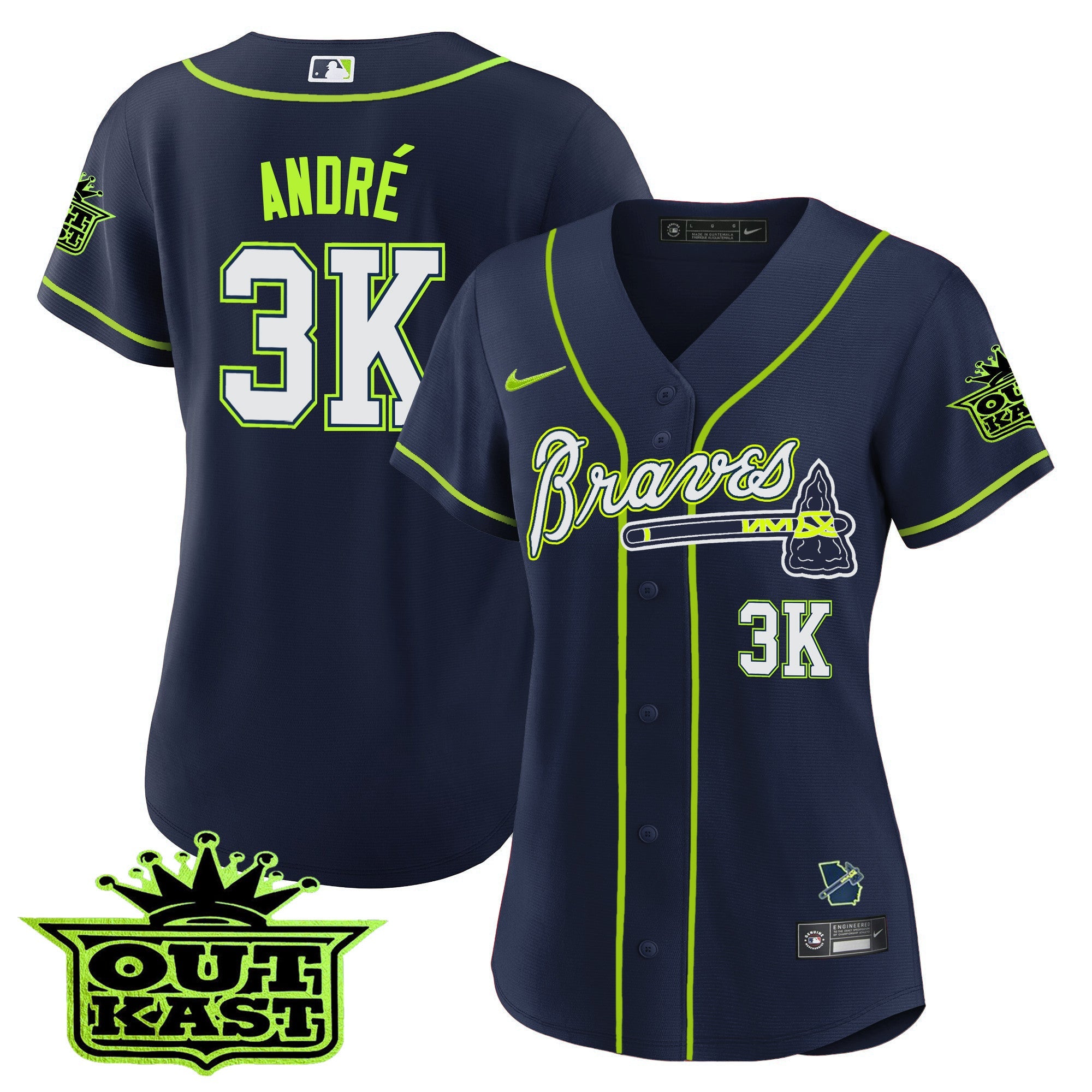 Women’s Atlanta Outkast Baseball Jersey V2