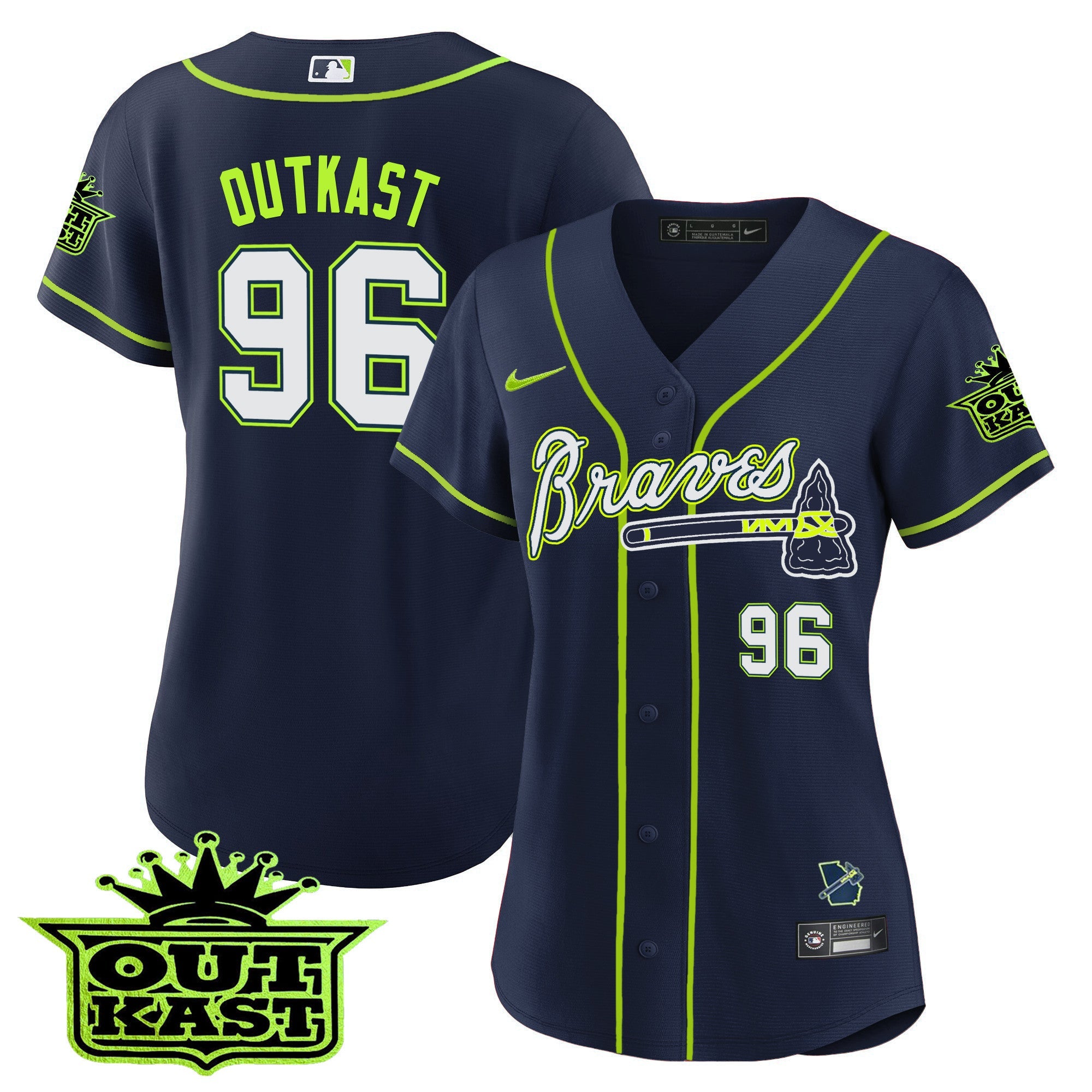Women’s Atlanta Outkast Baseball Jersey V2