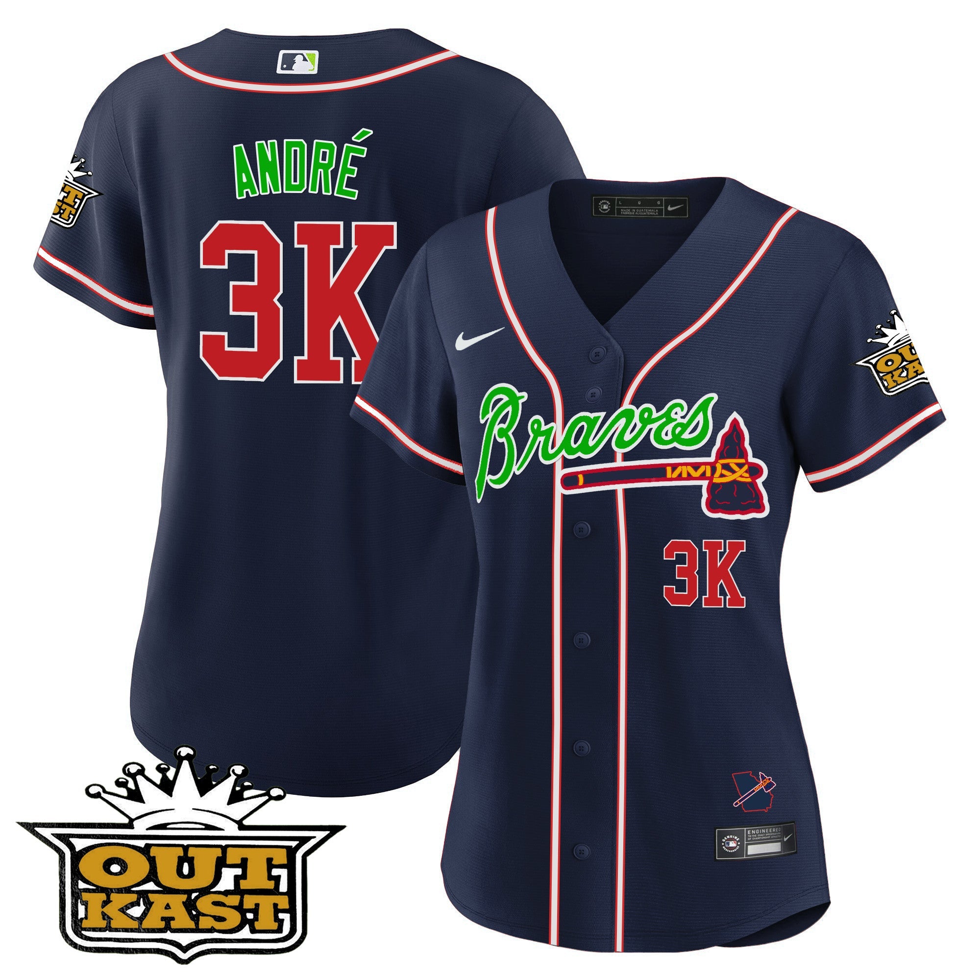 Women’s Atlanta Outkast Baseball Jersey V2