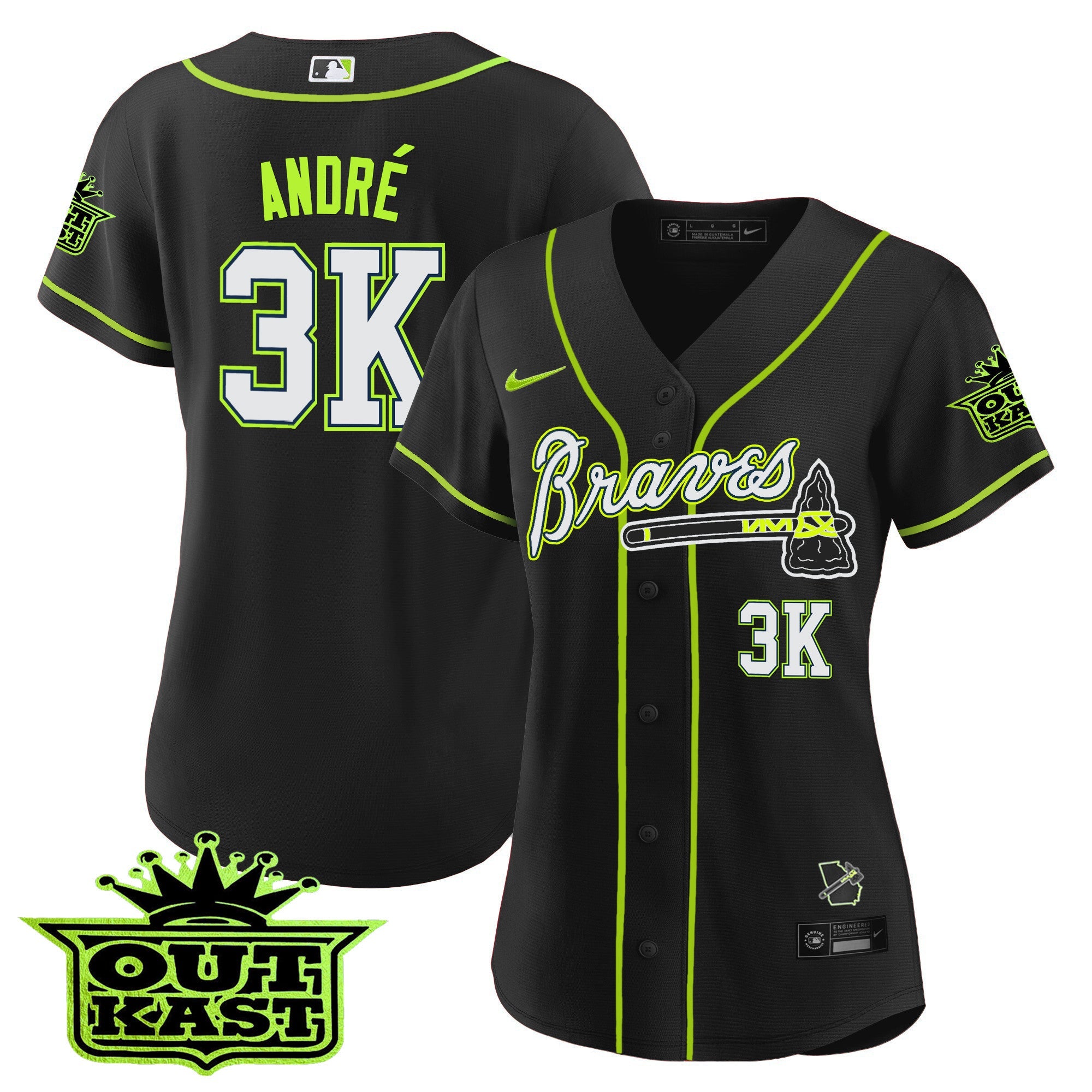 Women’s Atlanta Outkast Baseball Jersey V2