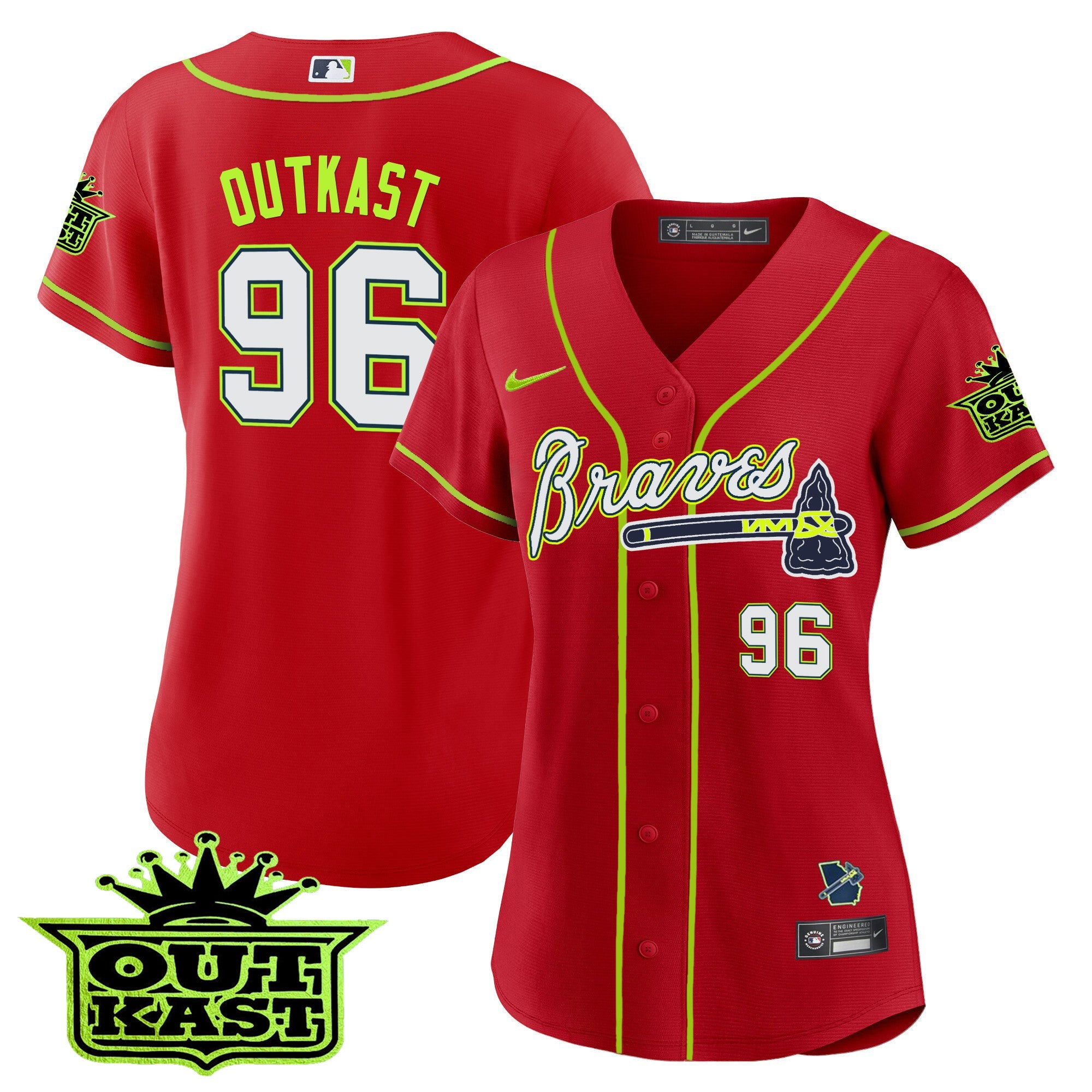 Women’s Atlanta Outkast Baseball Jersey V2