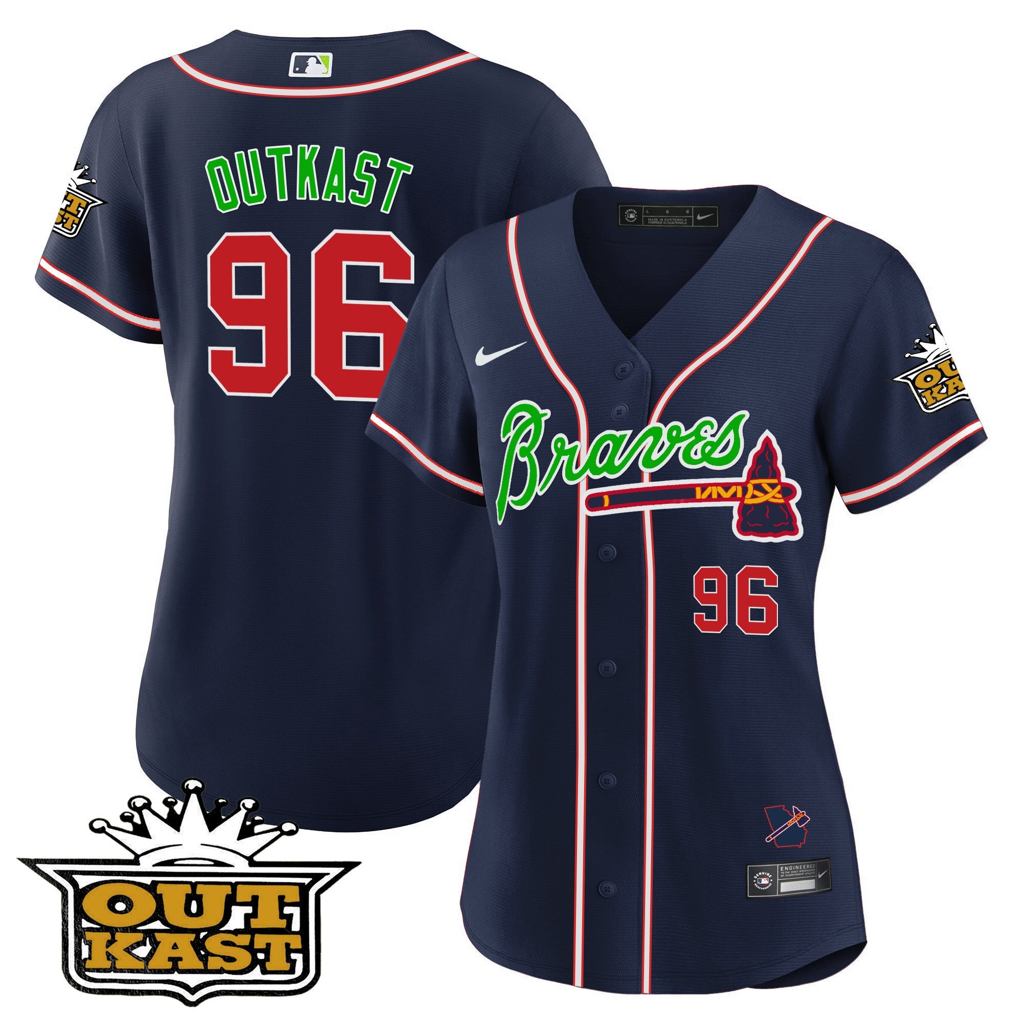 Women’s Atlanta Outkast Baseball Jersey V2