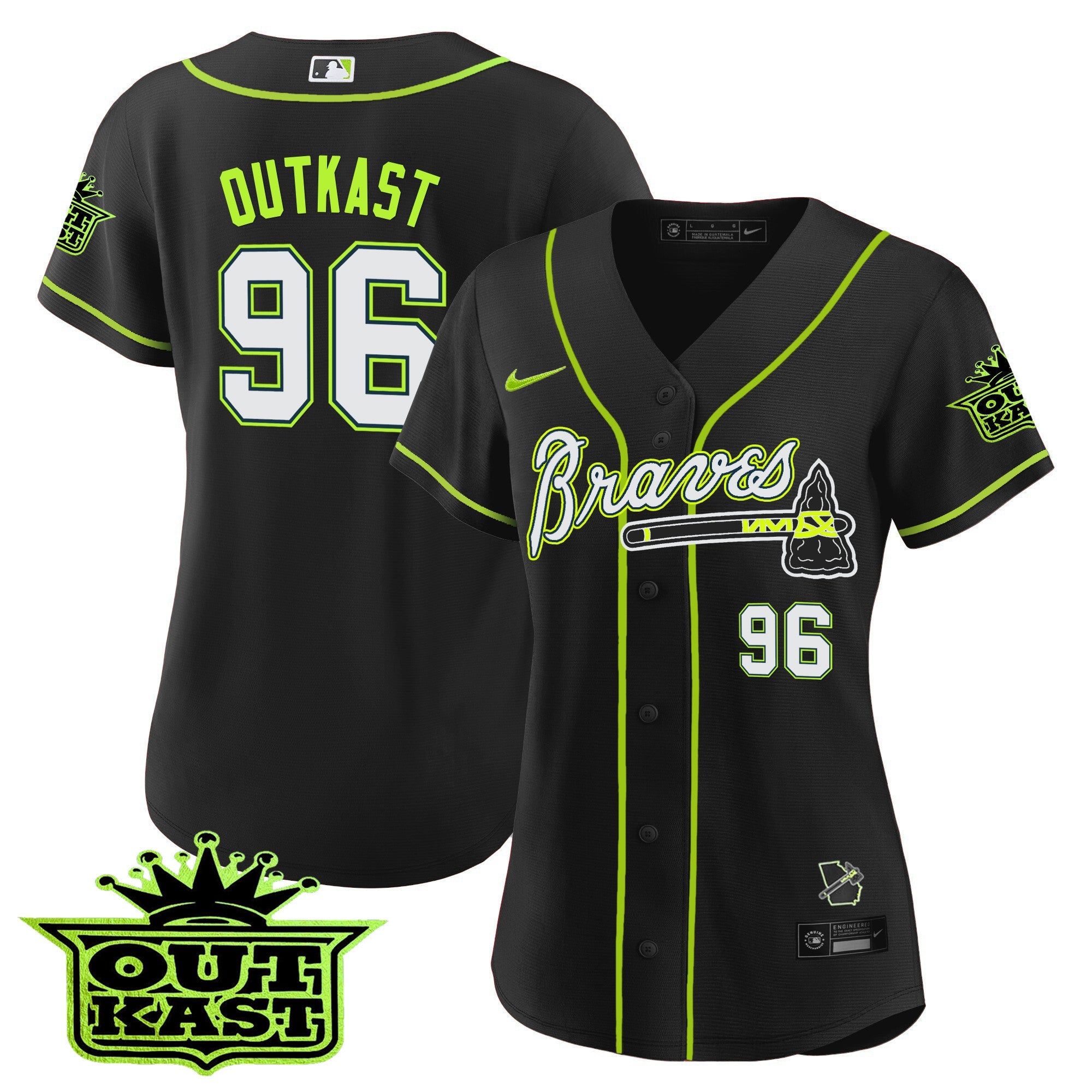 Women’s Atlanta Outkast Baseball Jersey V2