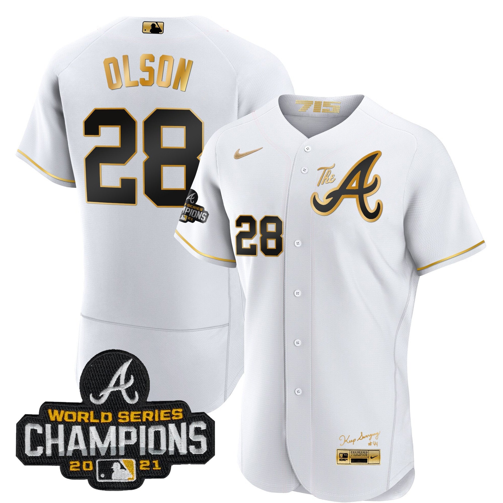 Youth’s Atlanta Champions City Connect Gold Flex Base Jersey