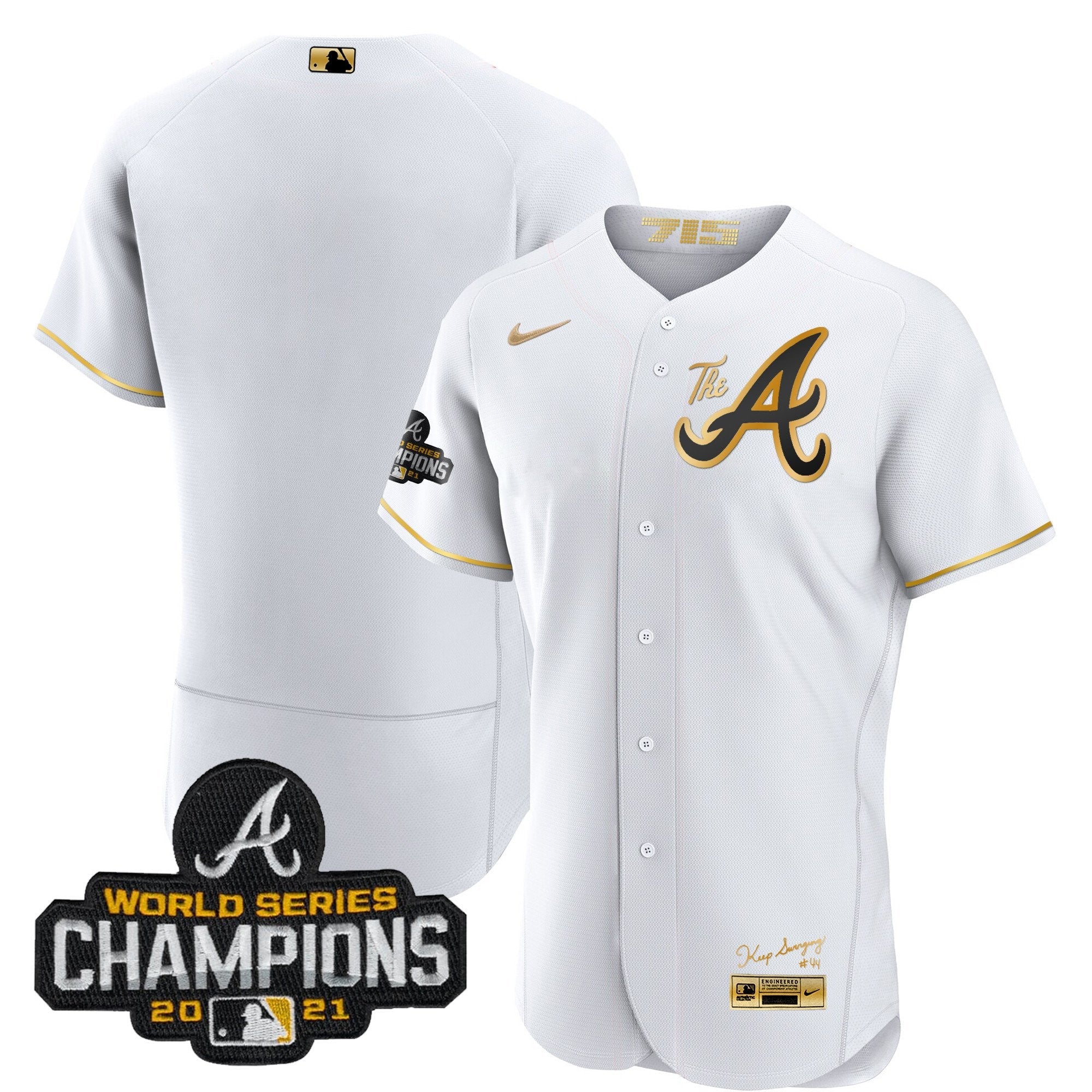 Youth’s Atlanta Champions City Connect Gold Flex Base Jersey