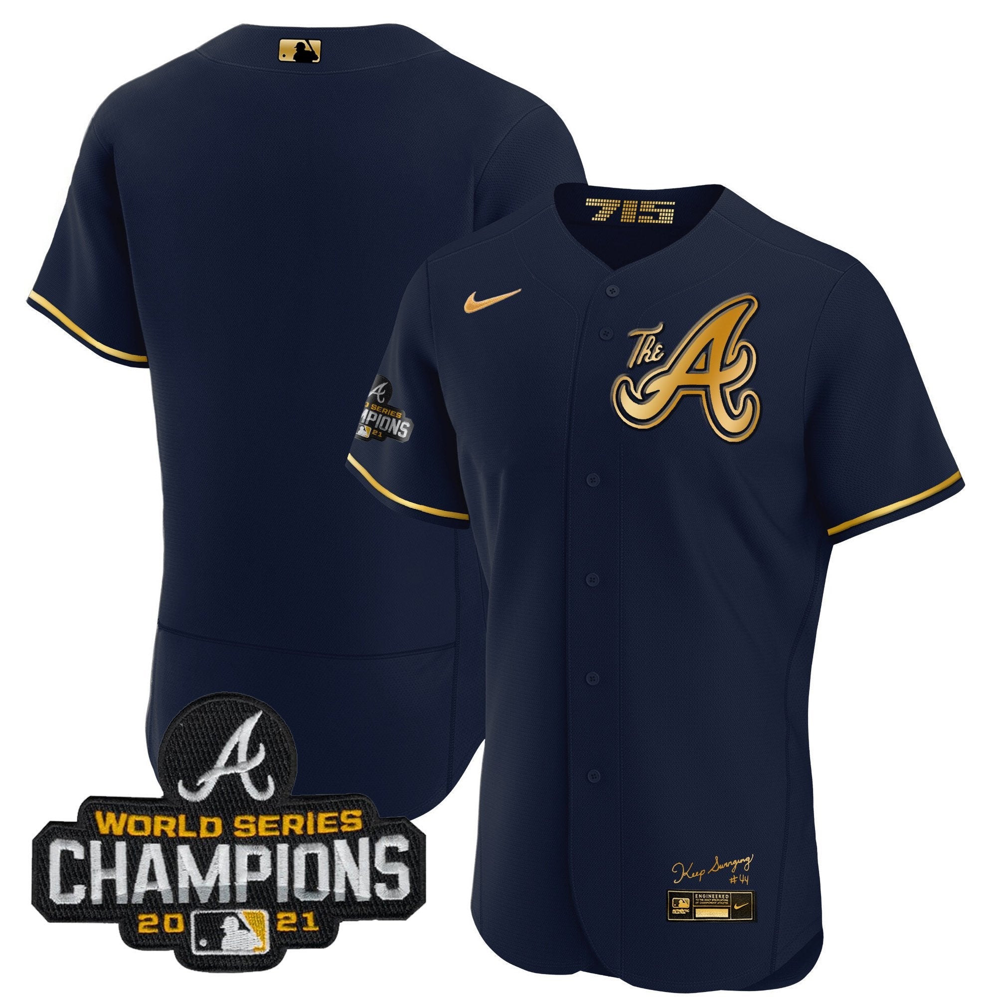 Youth’s Atlanta Champions City Connect Gold Flex Base Jersey