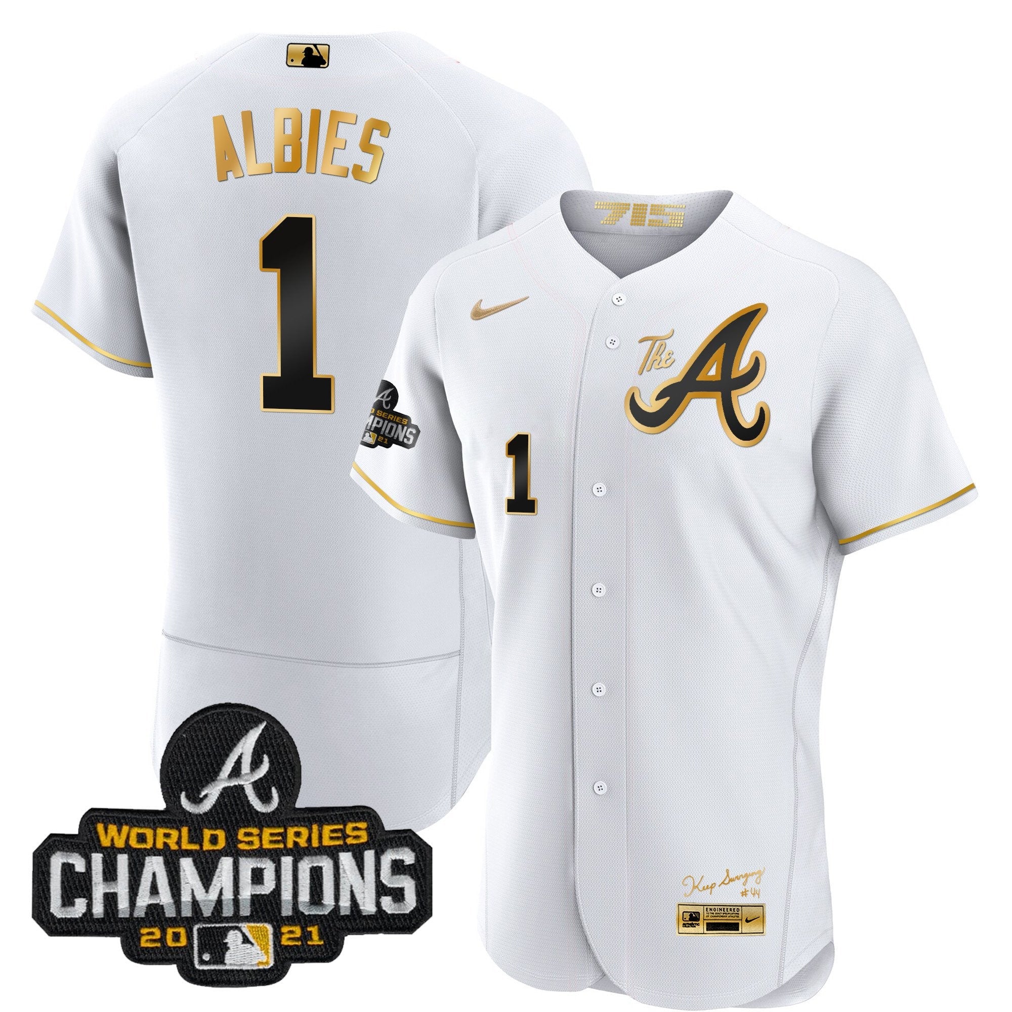 Youth’s Atlanta Champions City Connect Gold Flex Base Jersey