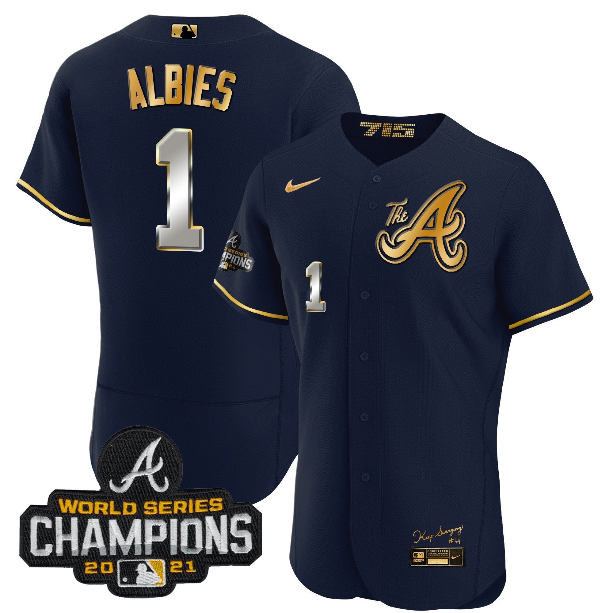 Youth’s Atlanta Champions City Connect Gold Flex Base Jersey