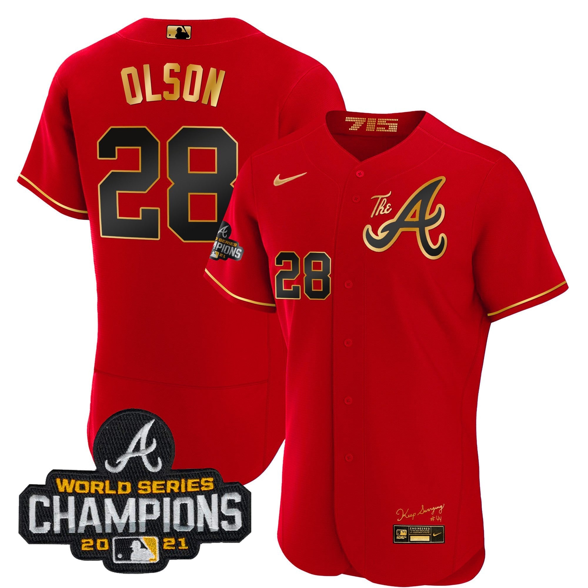 Youth’s Atlanta Champions City Connect Gold Flex Base Jersey