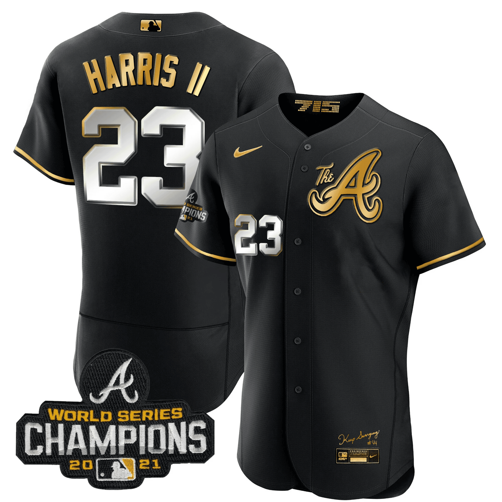 Youth’s Atlanta Champions City Connect Gold Flex Base Jersey