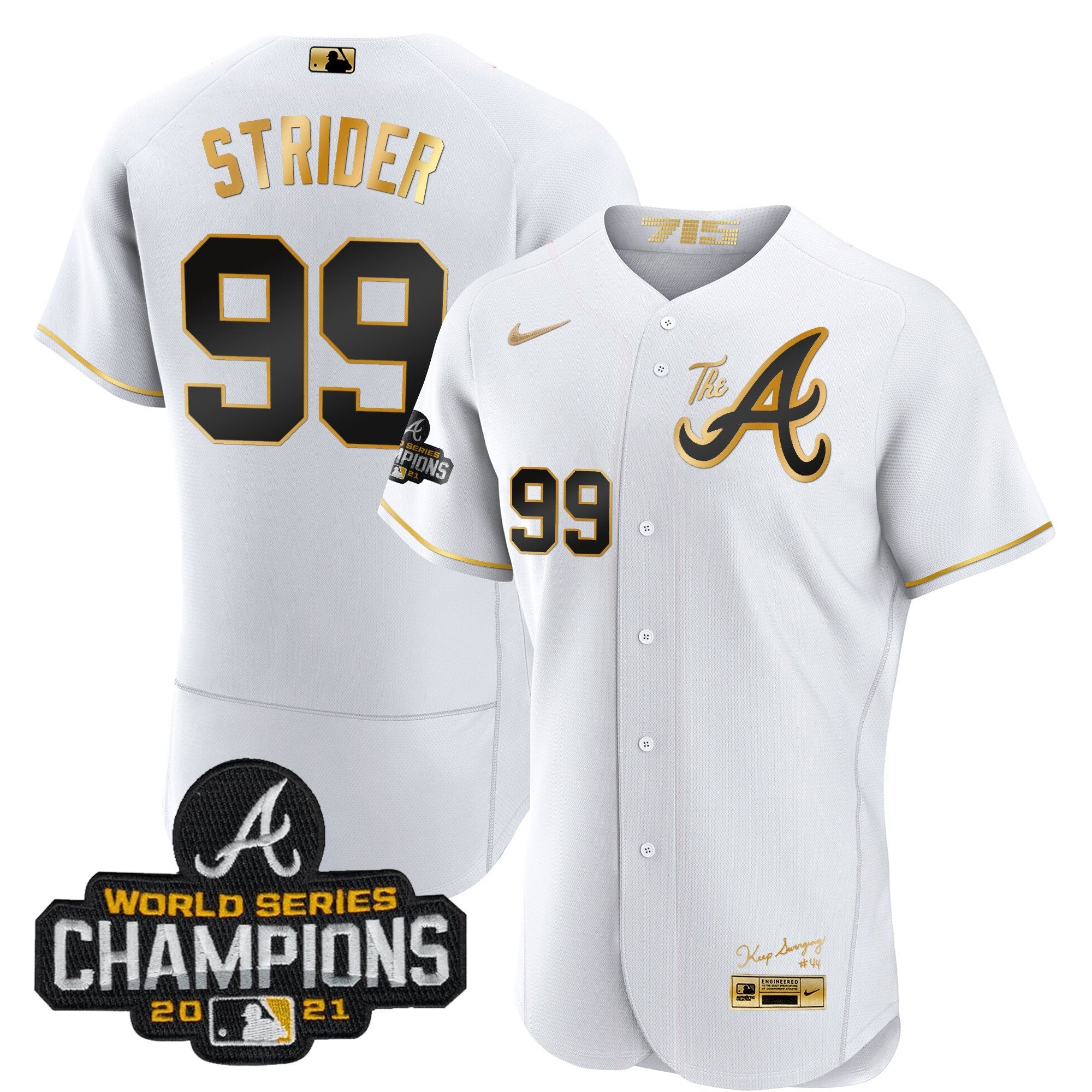 Youth’s Atlanta Champions City Connect Gold Flex Base Jersey
