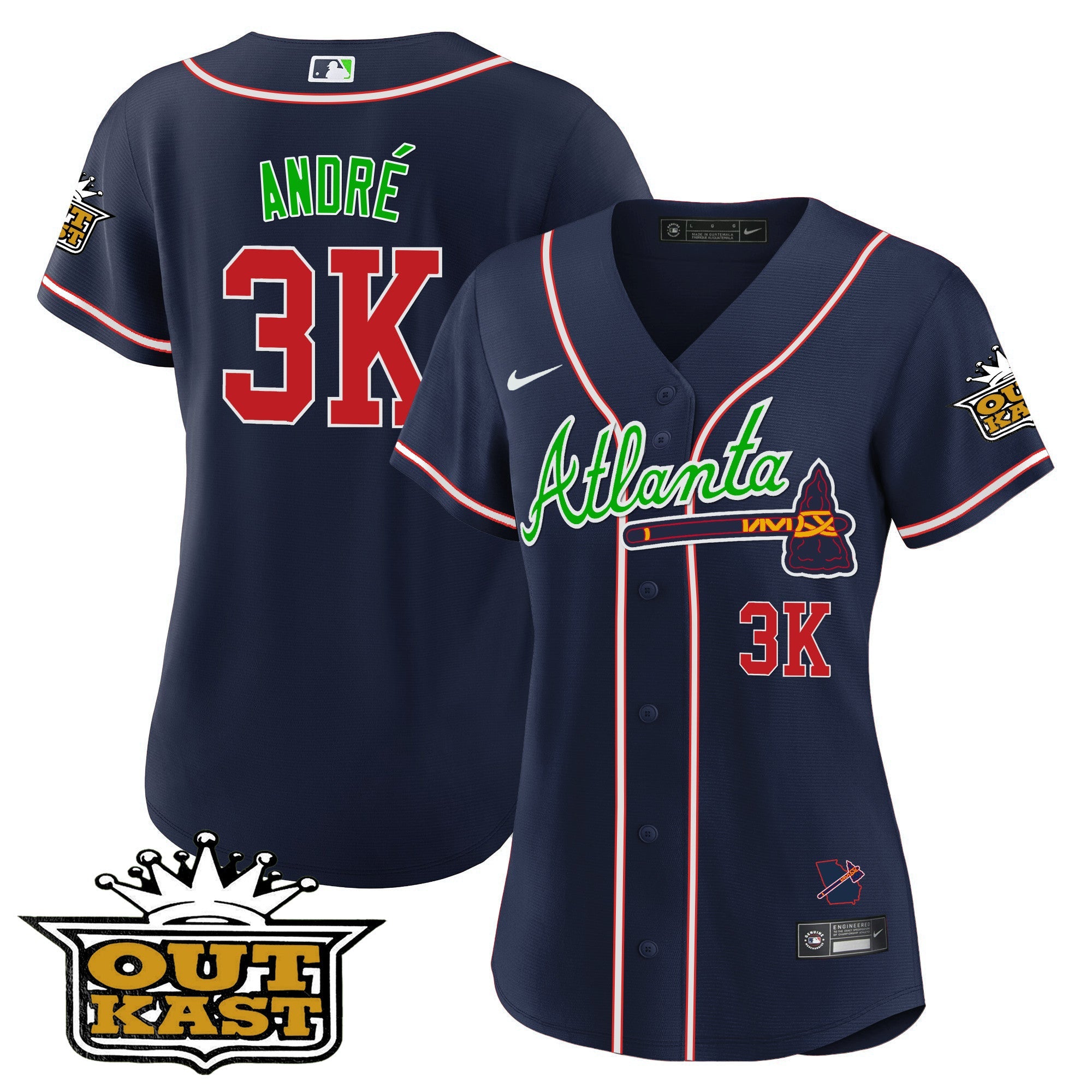 Women’s Atlanta Outkast Baseball Jersey V3