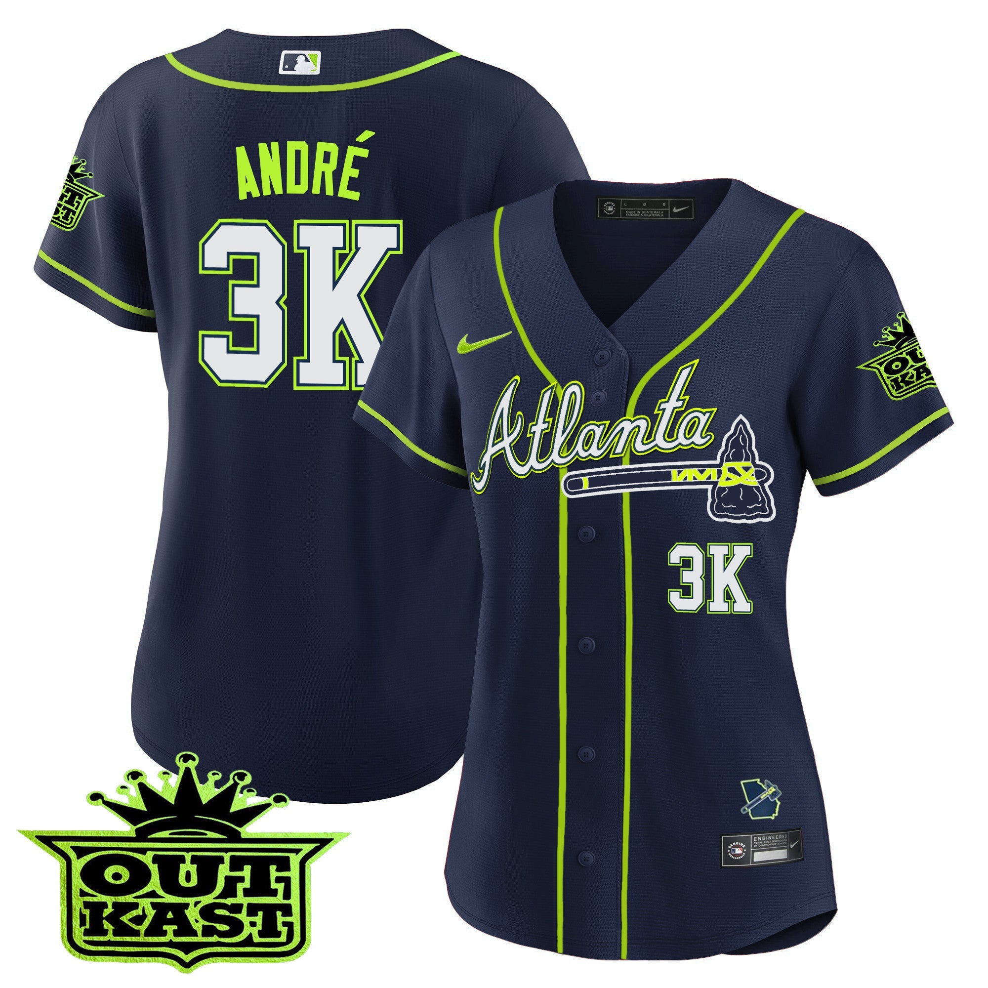 Women’s Atlanta Outkast Baseball Jersey V3