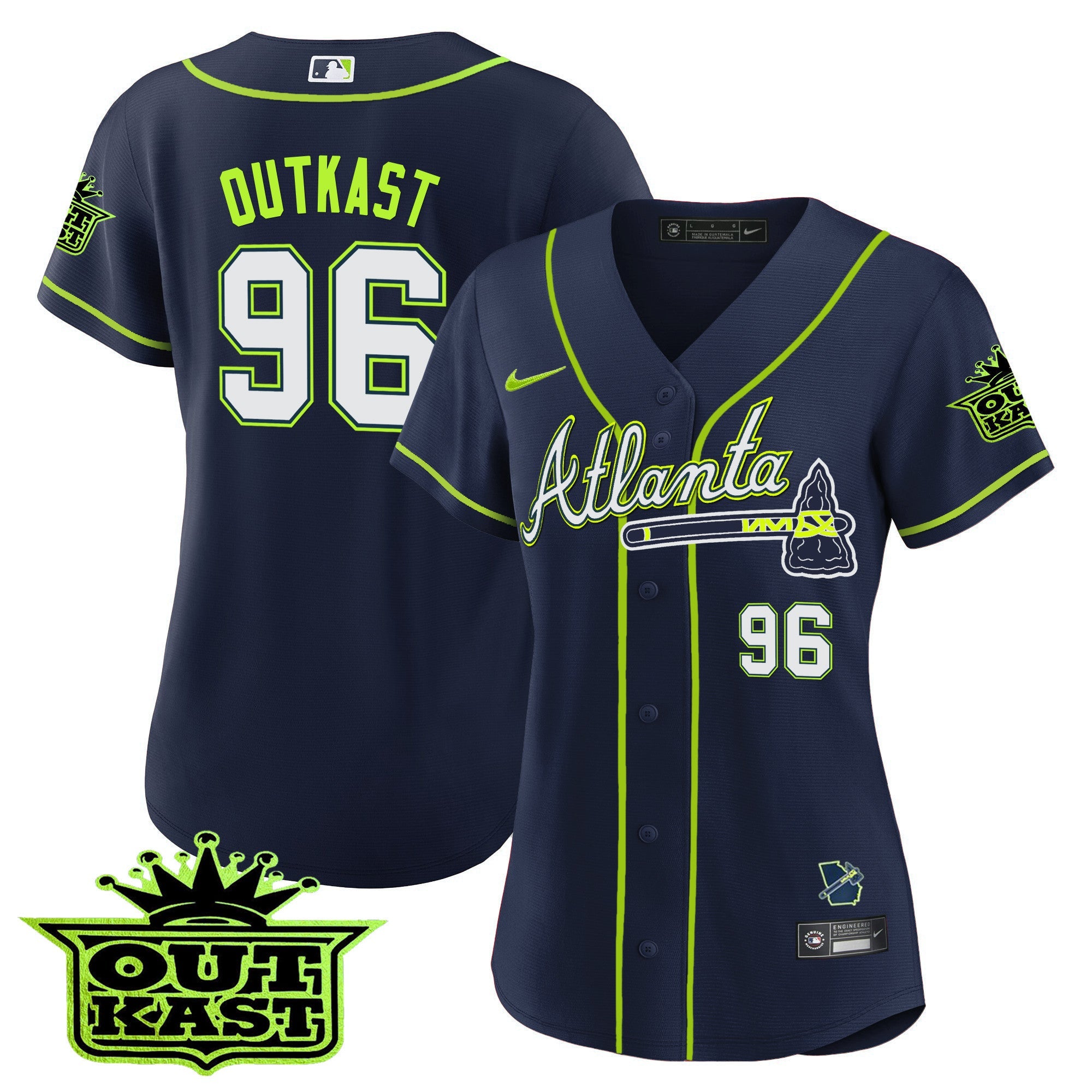 Women’s Atlanta Outkast Baseball Jersey V3