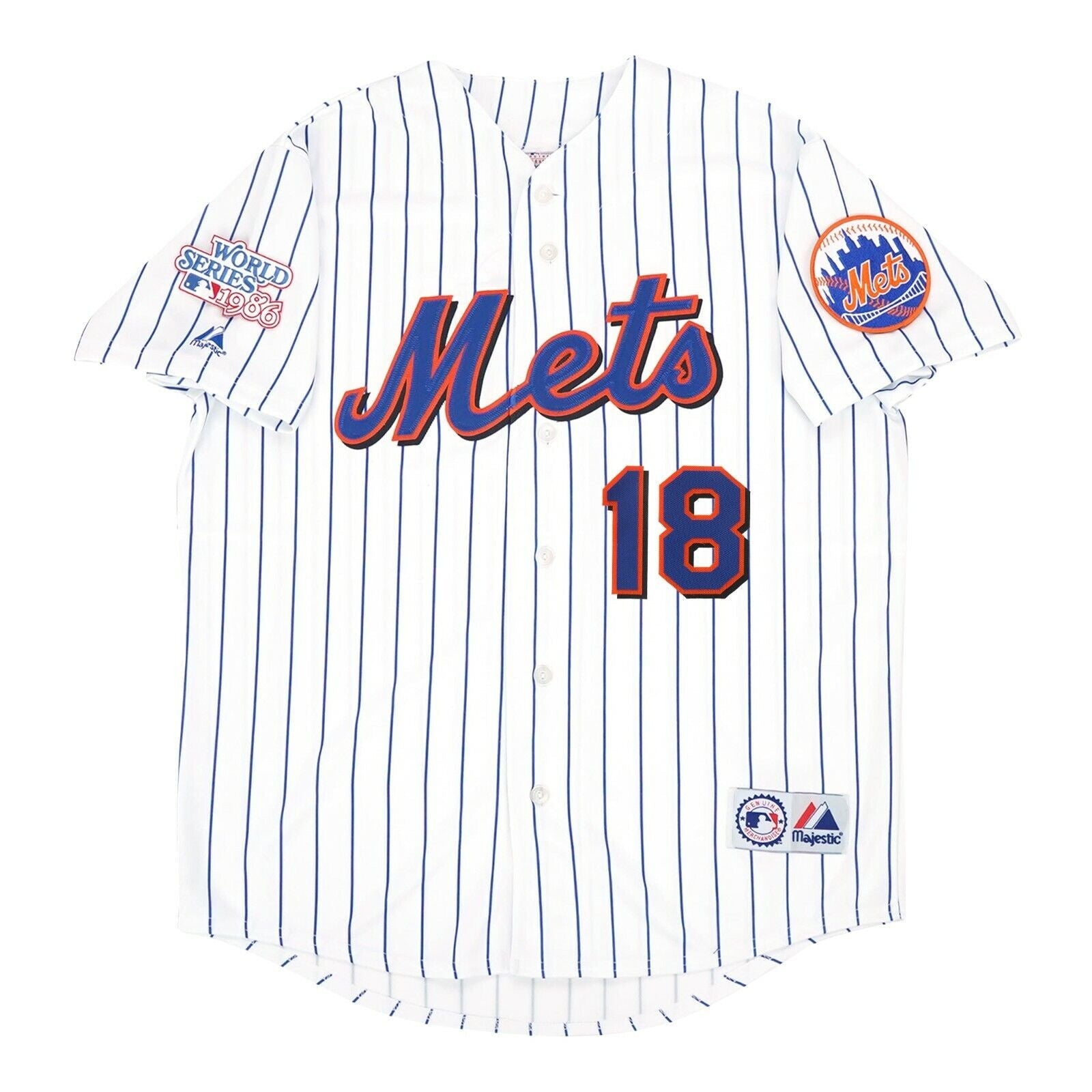 Darryl Strawberry New York 1986 World Series White Jersey