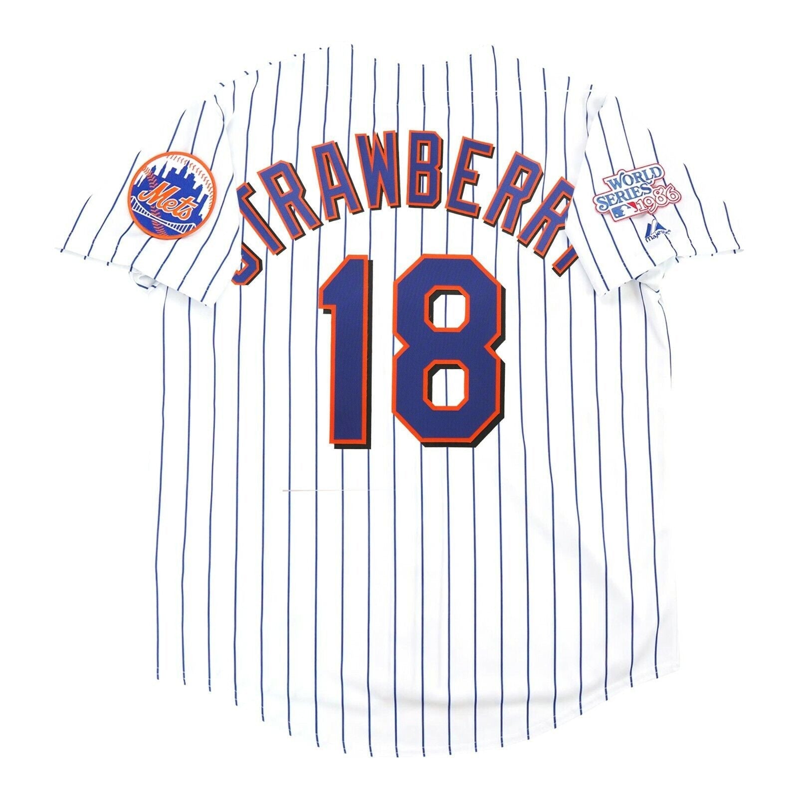 Darryl Strawberry New York 1986 World Series White Jersey