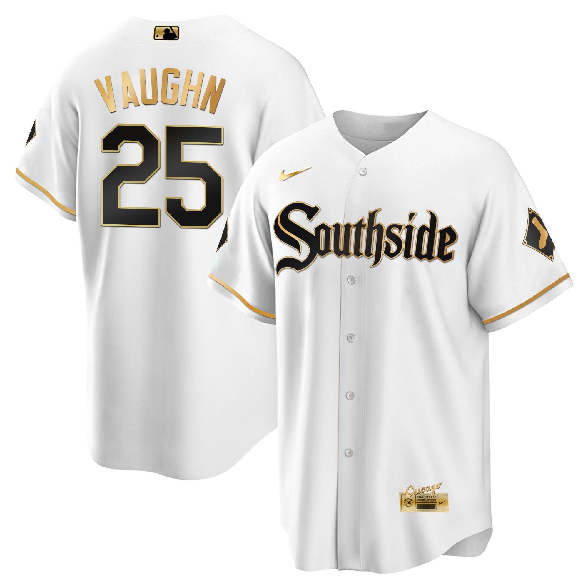 Men’s Chicago Black Limited & Gold Jersey