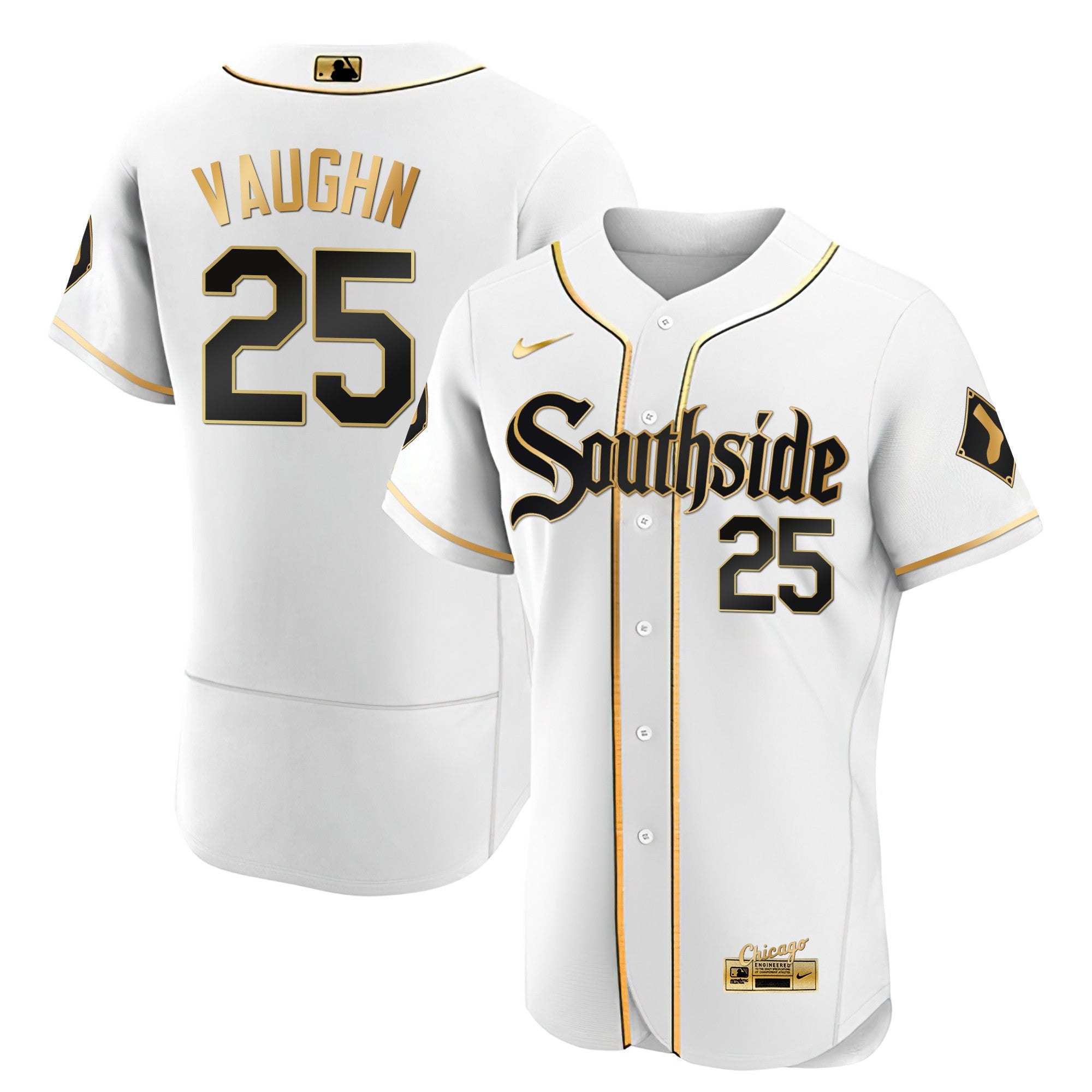 Men’s Chicago Black Limited & Gold Jersey