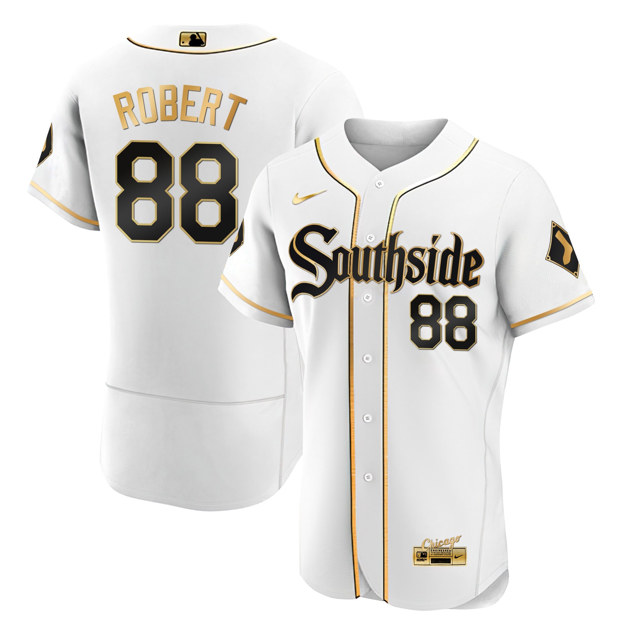 Men’s Chicago Black Limited & Gold Jersey