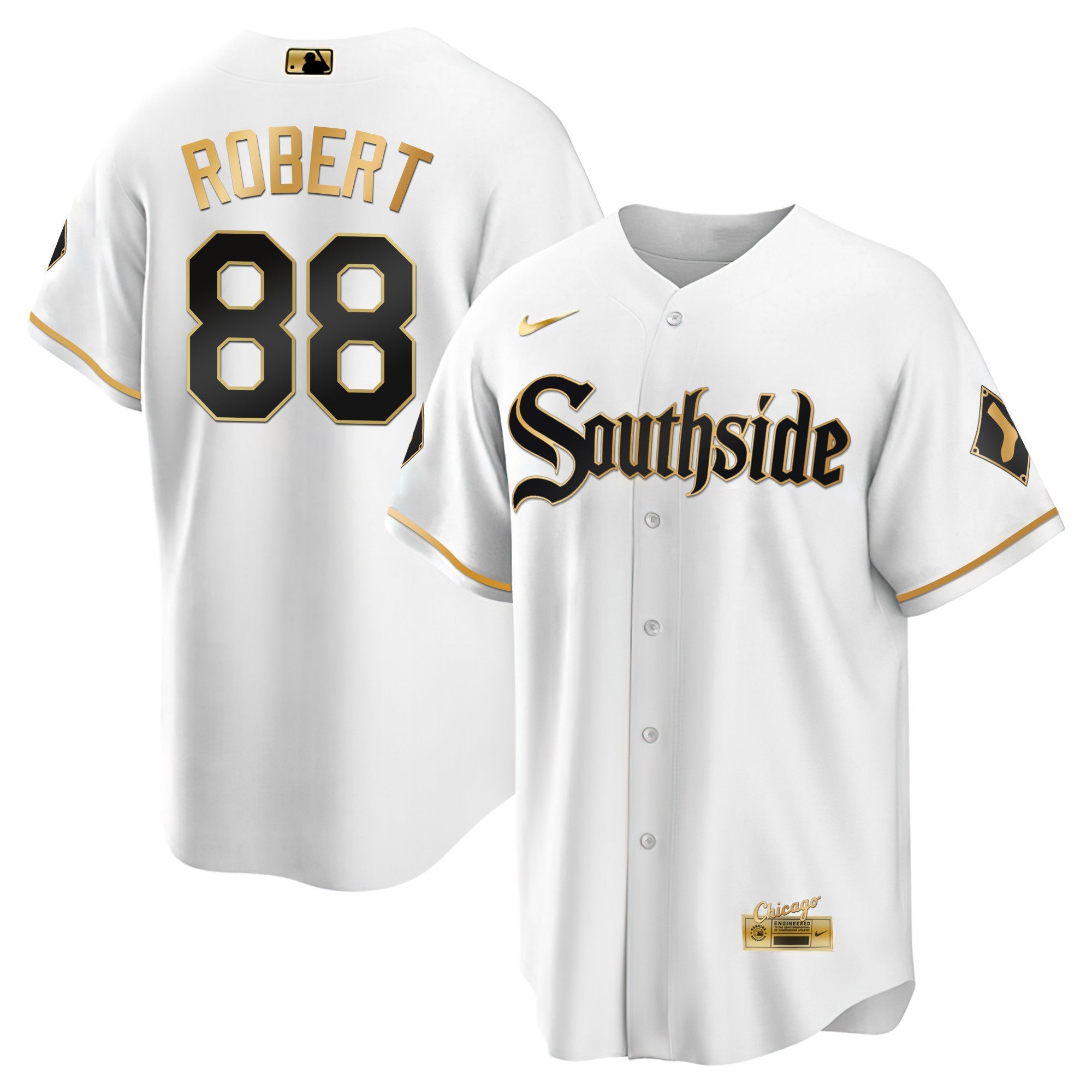 Men’s Chicago Black Limited & Gold Jersey